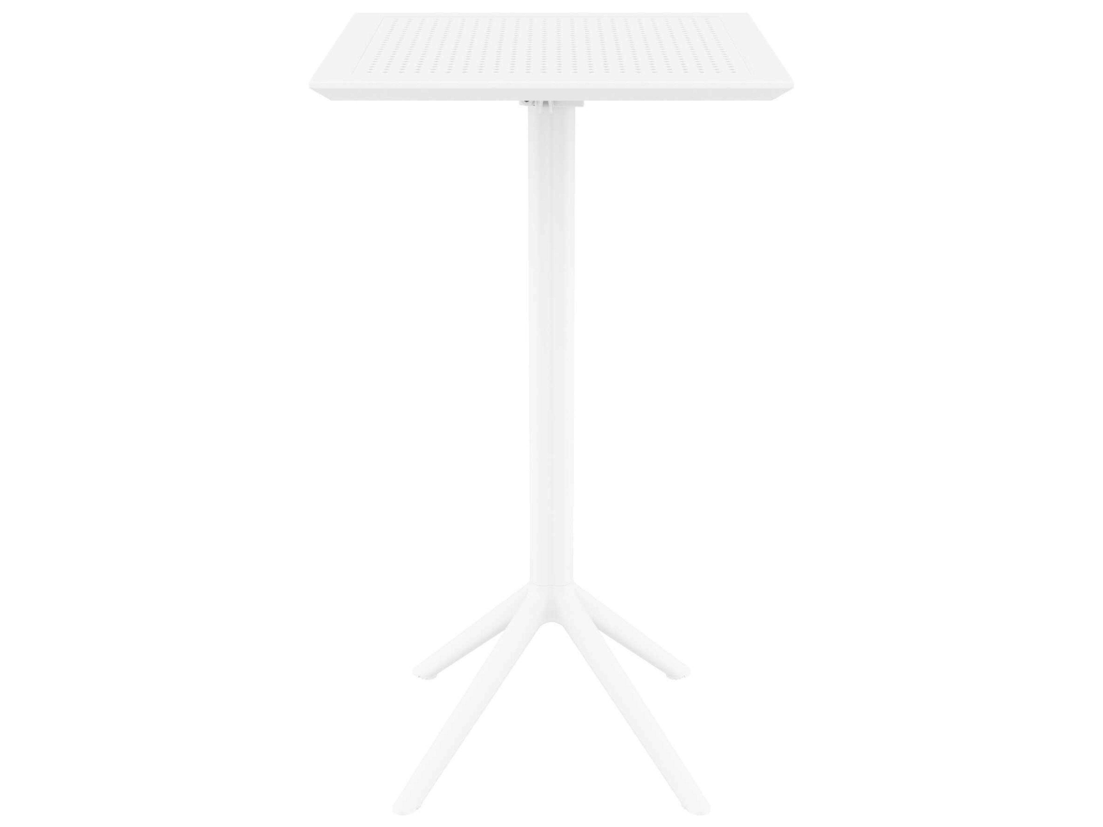 Compamia Sky White Polypropylene Square Bar Table