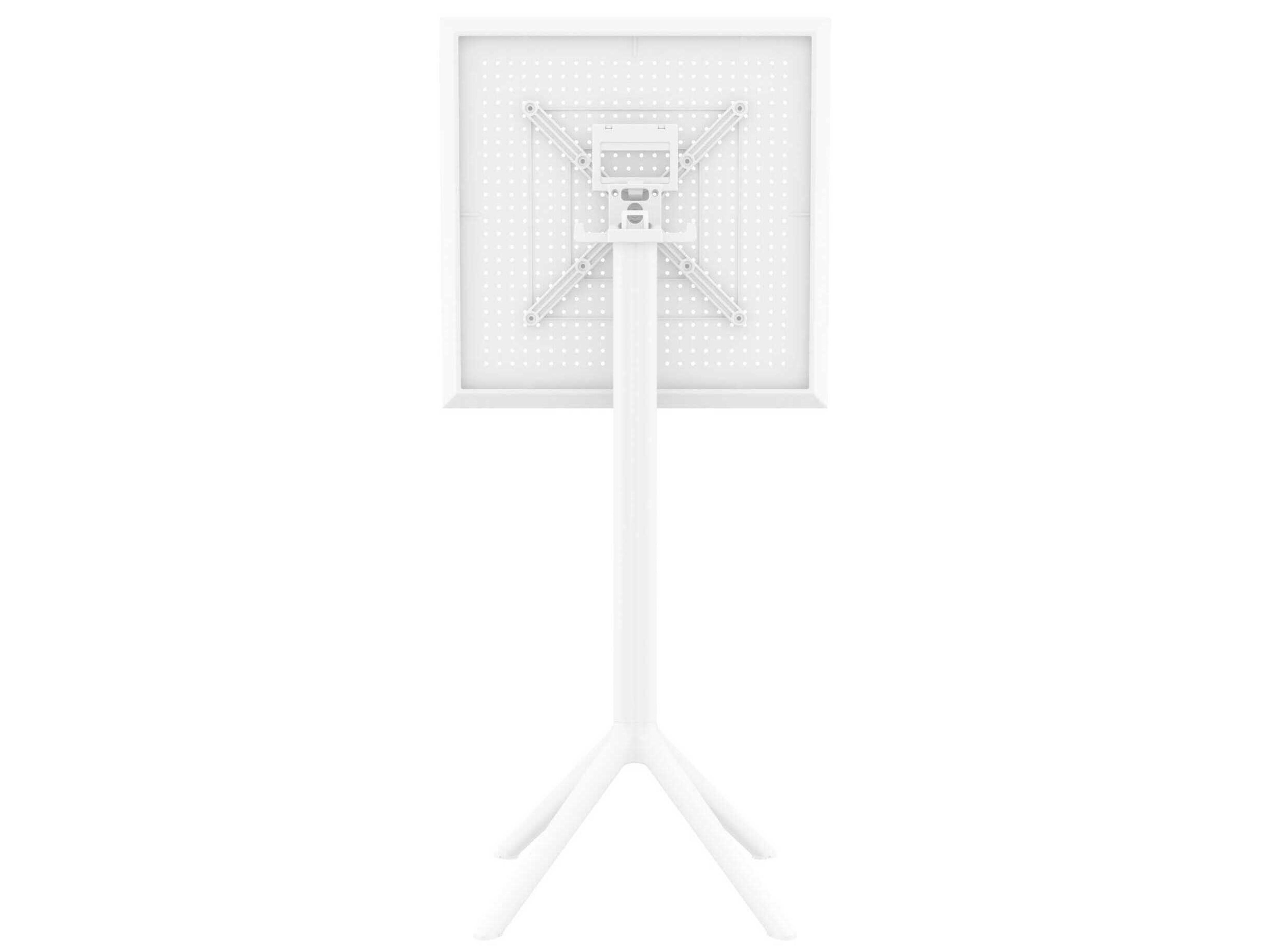 Compamia Sky White Polypropylene Square Bar Table