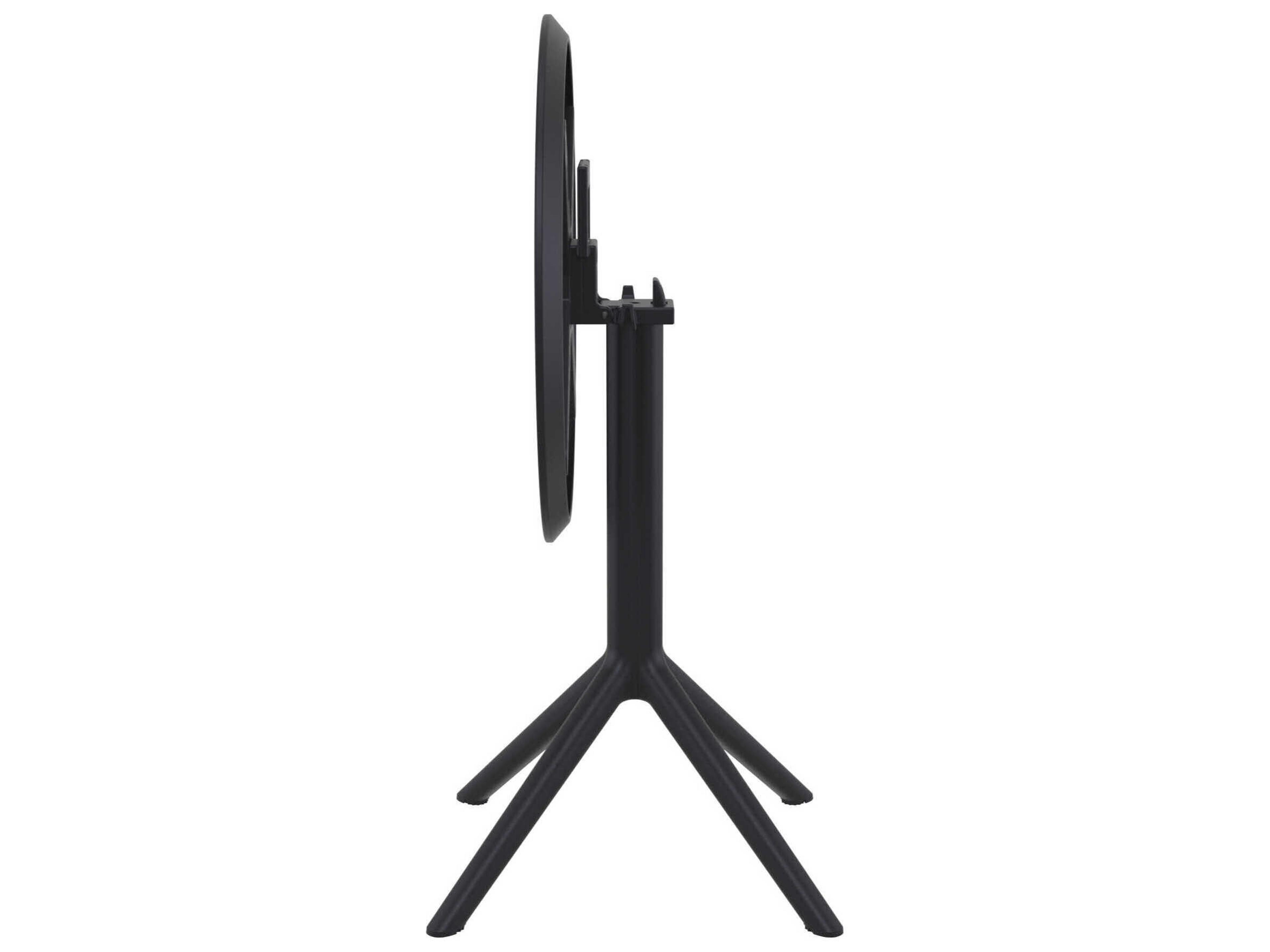 Compamia Sky Black Polypropylene Round Dining Table