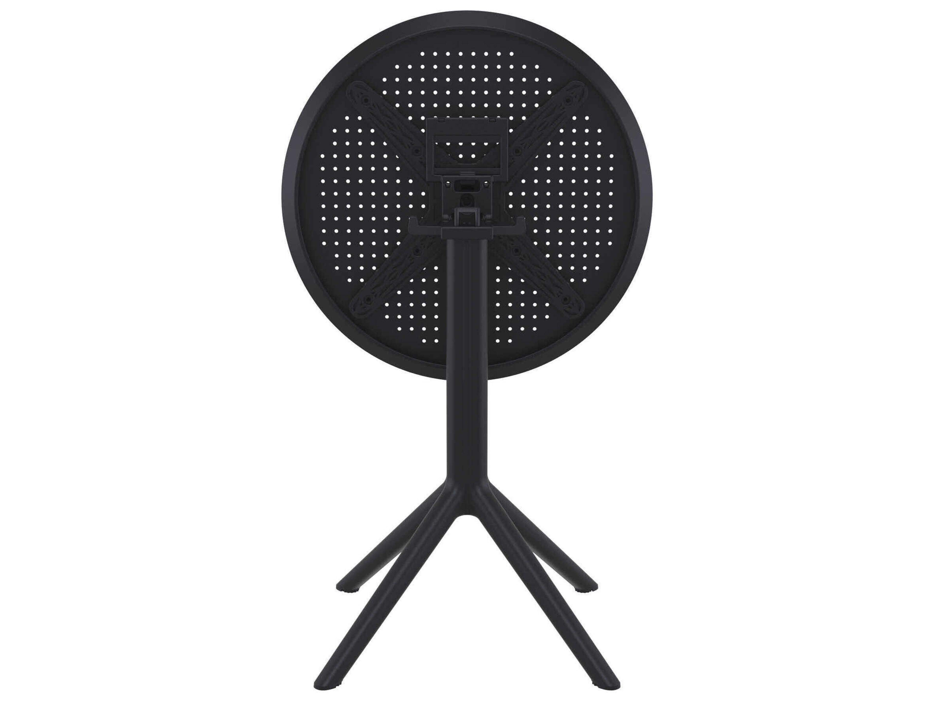 Compamia Sky Black Polypropylene Round Dining Table