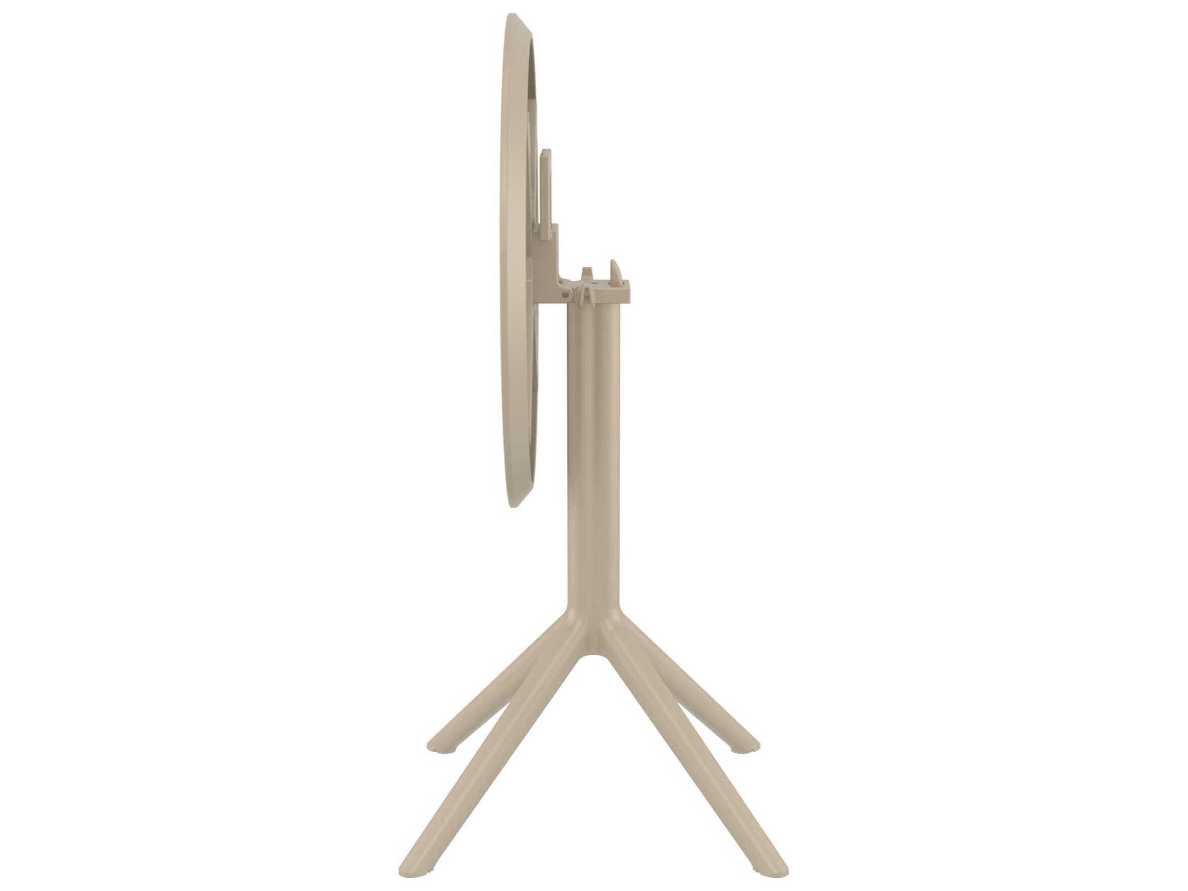 Compamia Sky Taupe Polypropylene Round Dining Table