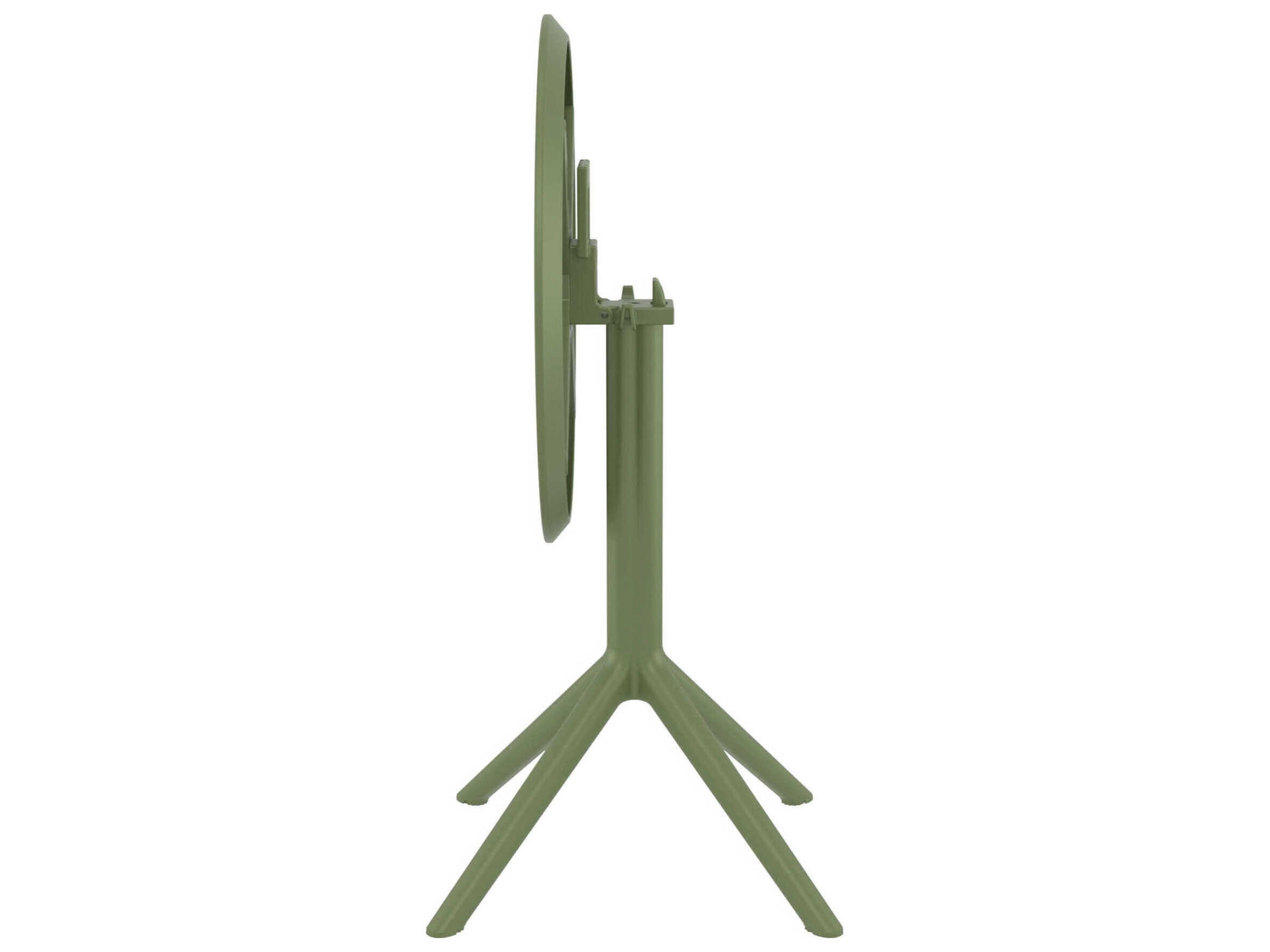 Compamia Sky Olive Green Polypropylene Round Dining Table