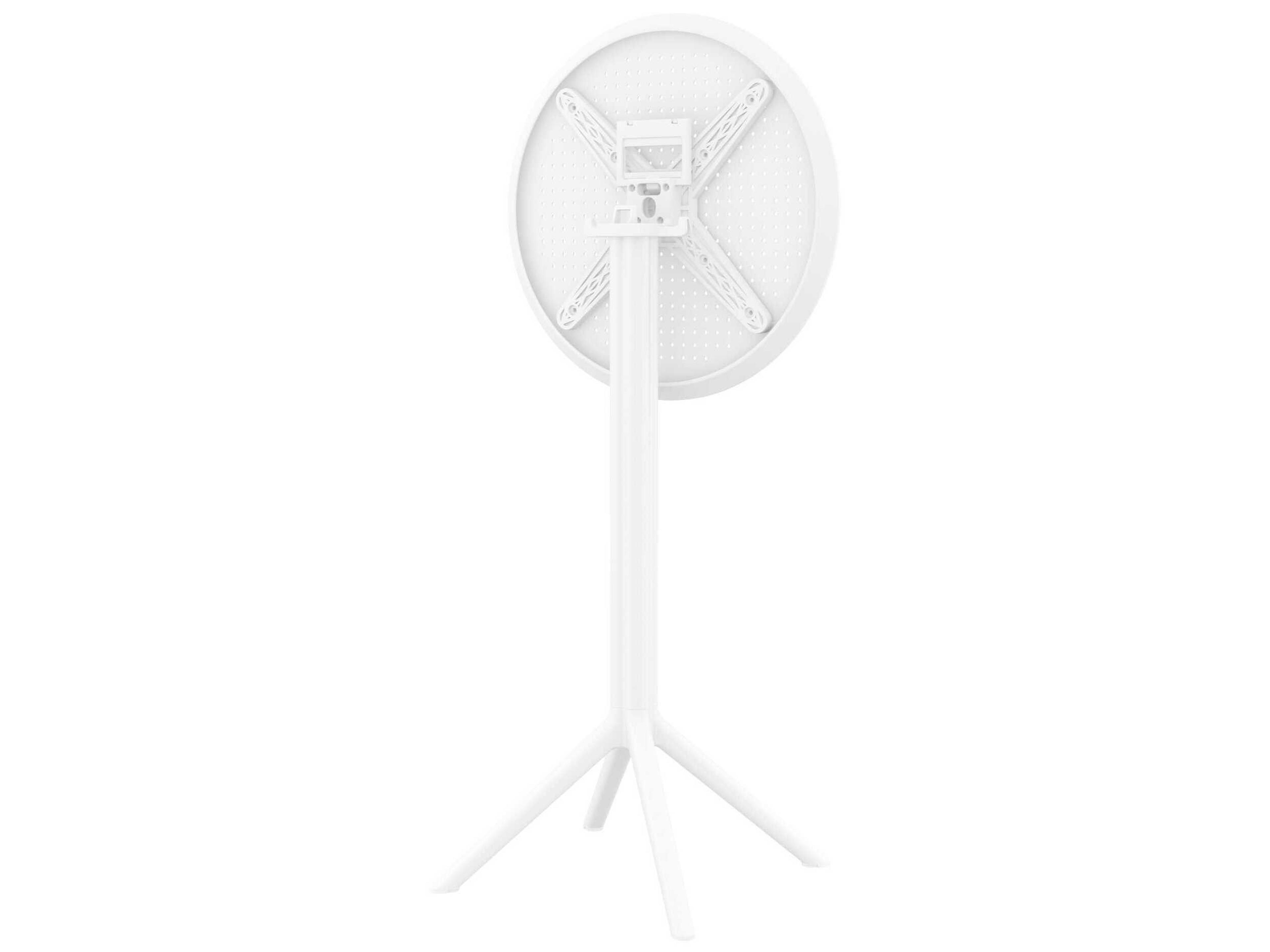 Compamia Sky White Polypropylene Round Bar Table