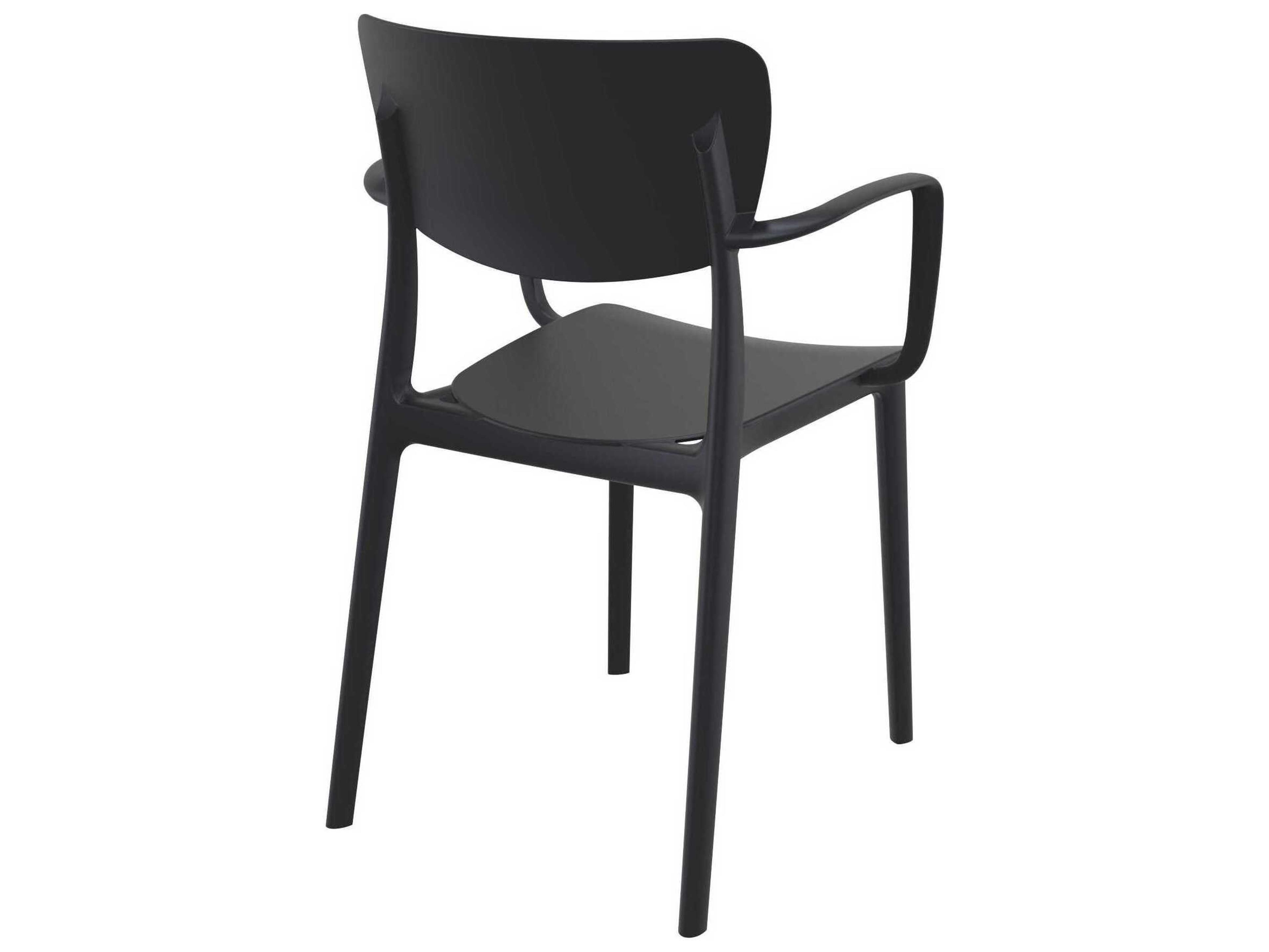 Compamia Lisa Black Polypropylene Resin Dining Chair