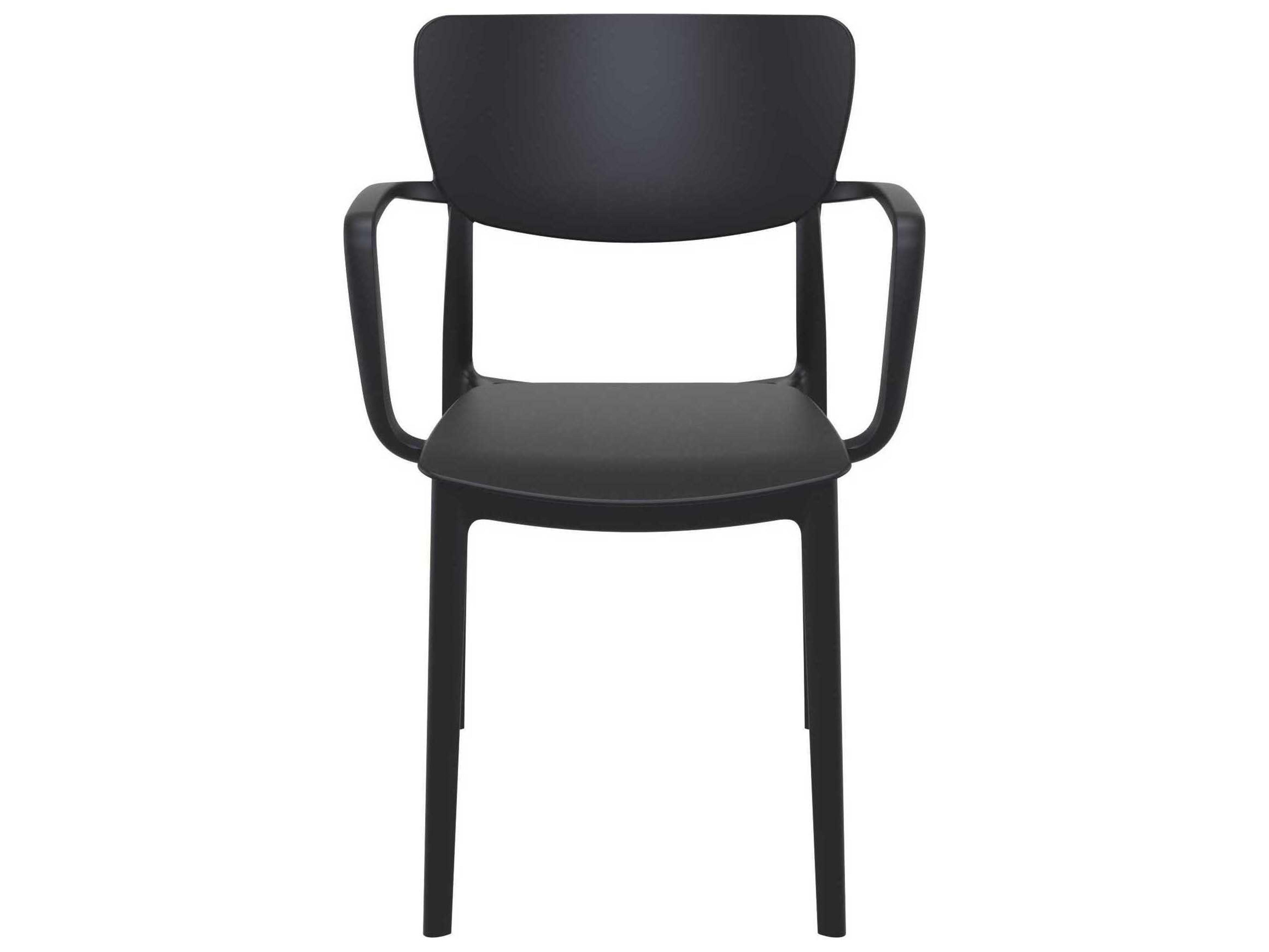 Compamia Lisa Black Polypropylene Resin Dining Chair