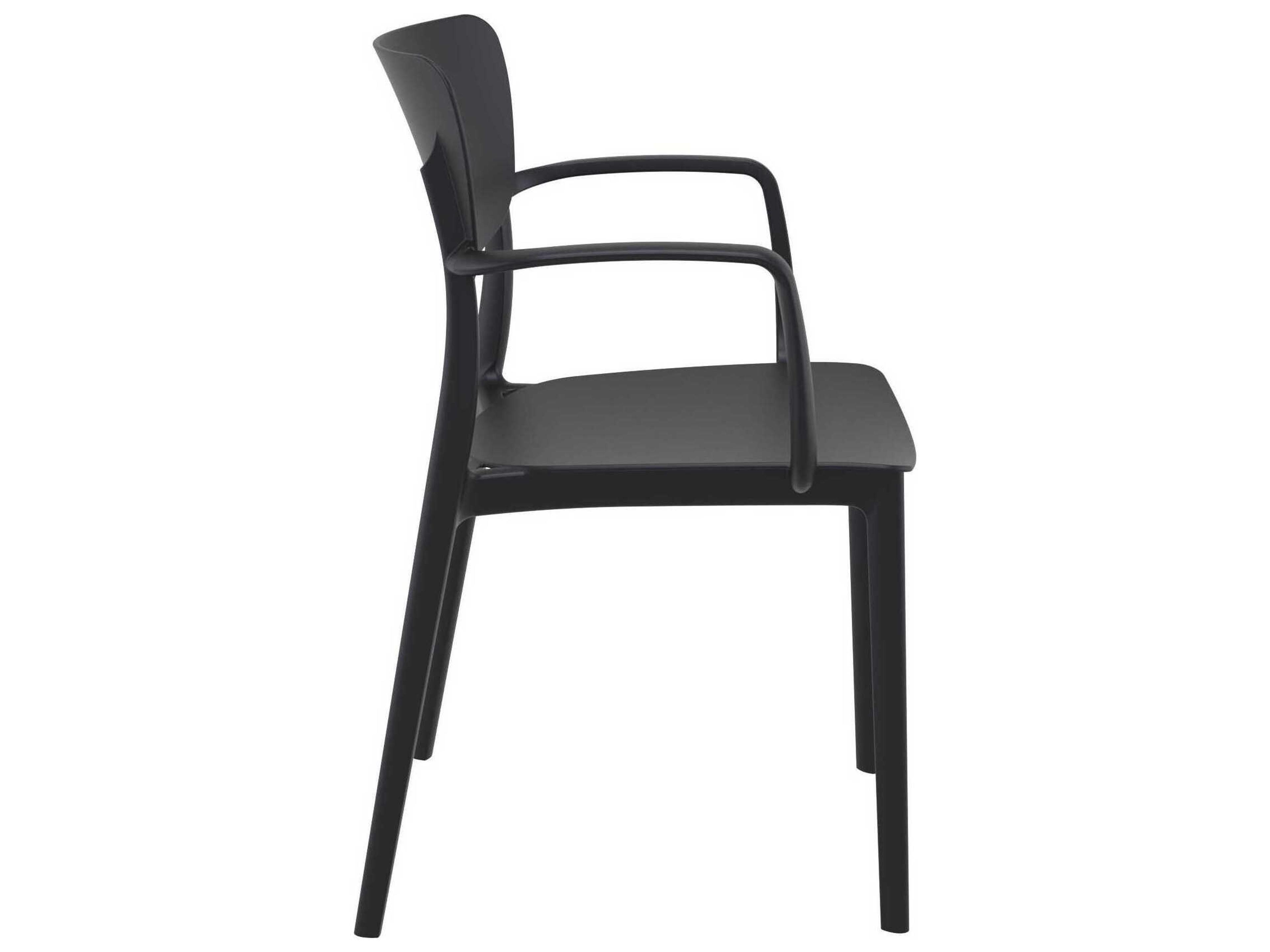 Compamia Lisa Black Polypropylene Resin Dining Chair