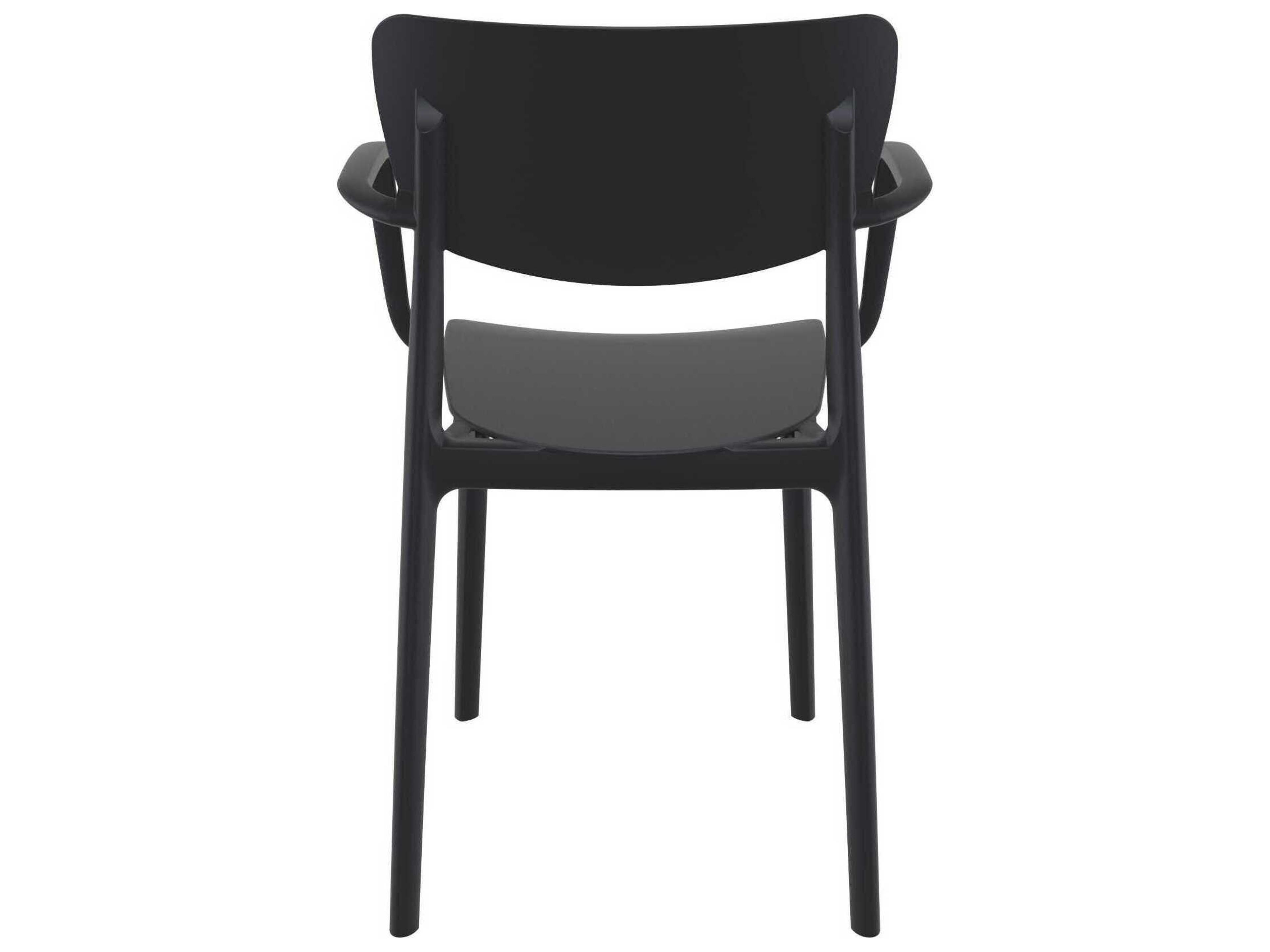 Compamia Lisa Black Polypropylene Resin Dining Chair