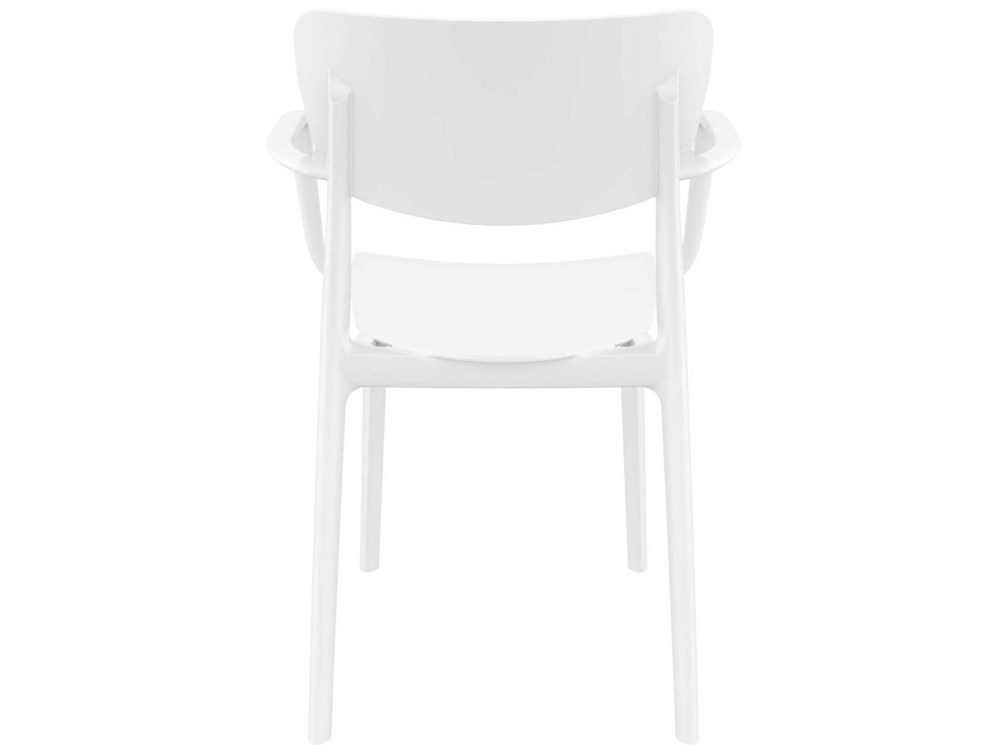 Compamia Lisa White Polypropylene Resin Dining Chair
