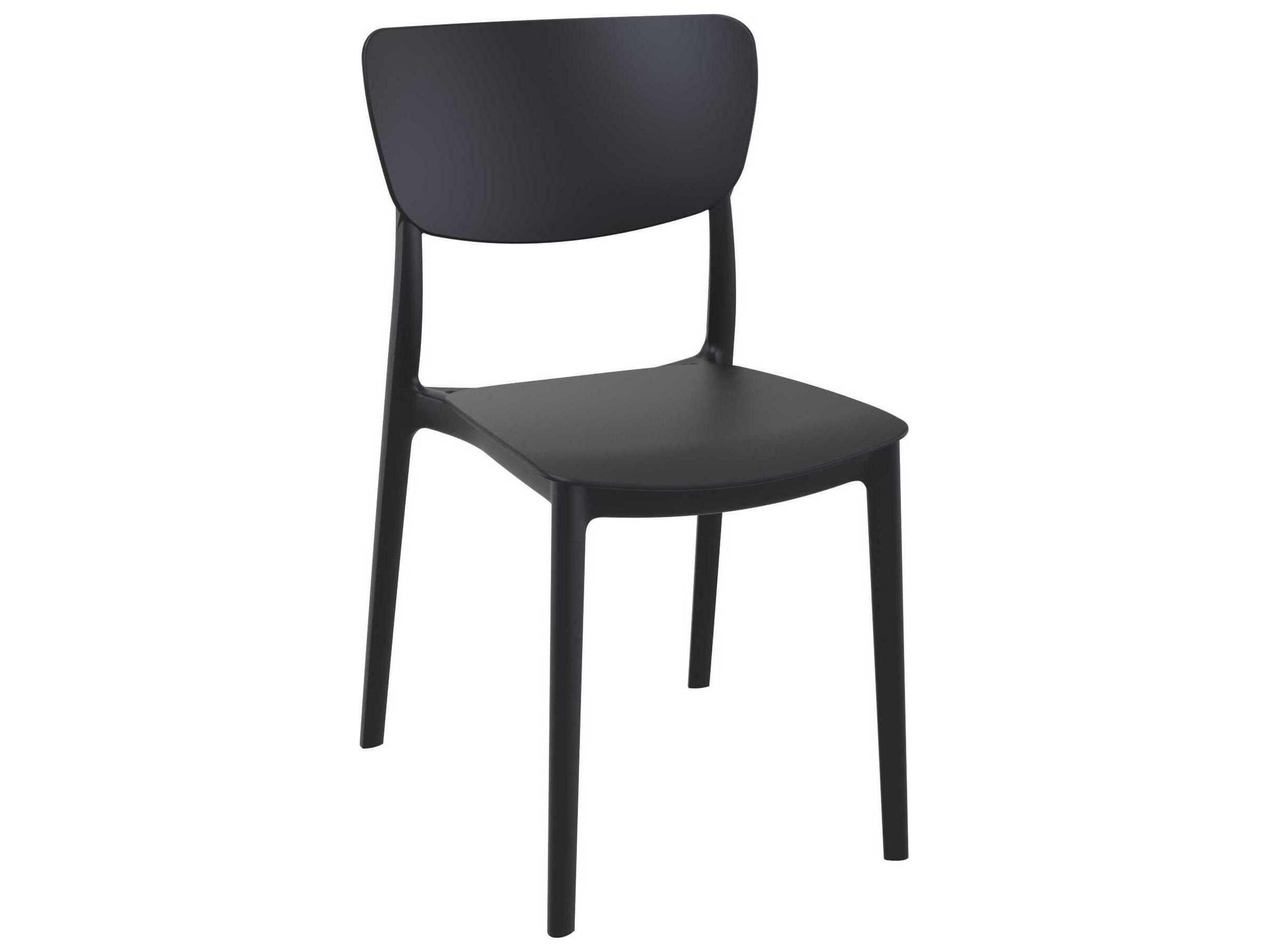 Monna Black Resin Dining Chair
