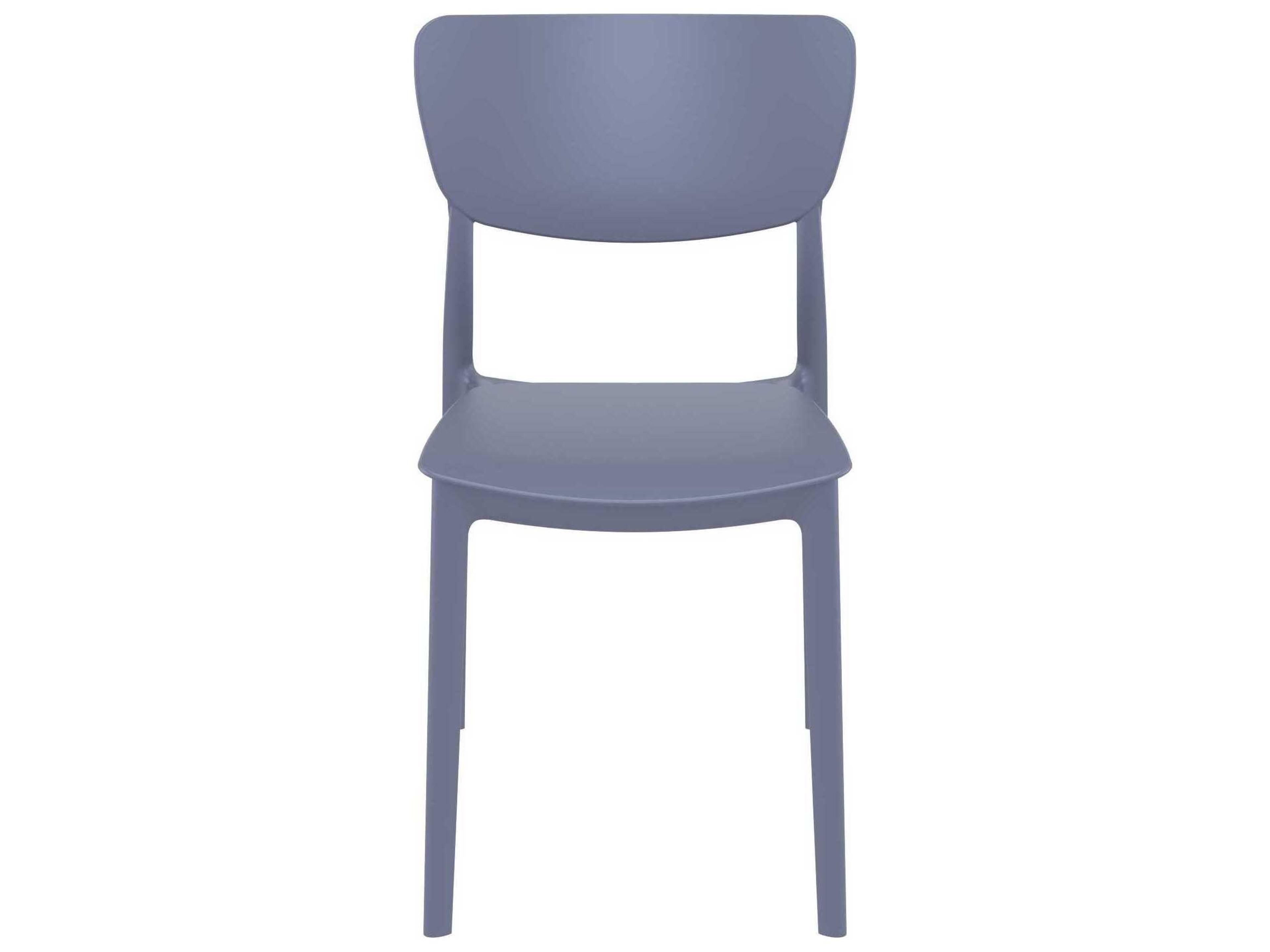 Compamia Monna Dark Gray Resin Dining Chair