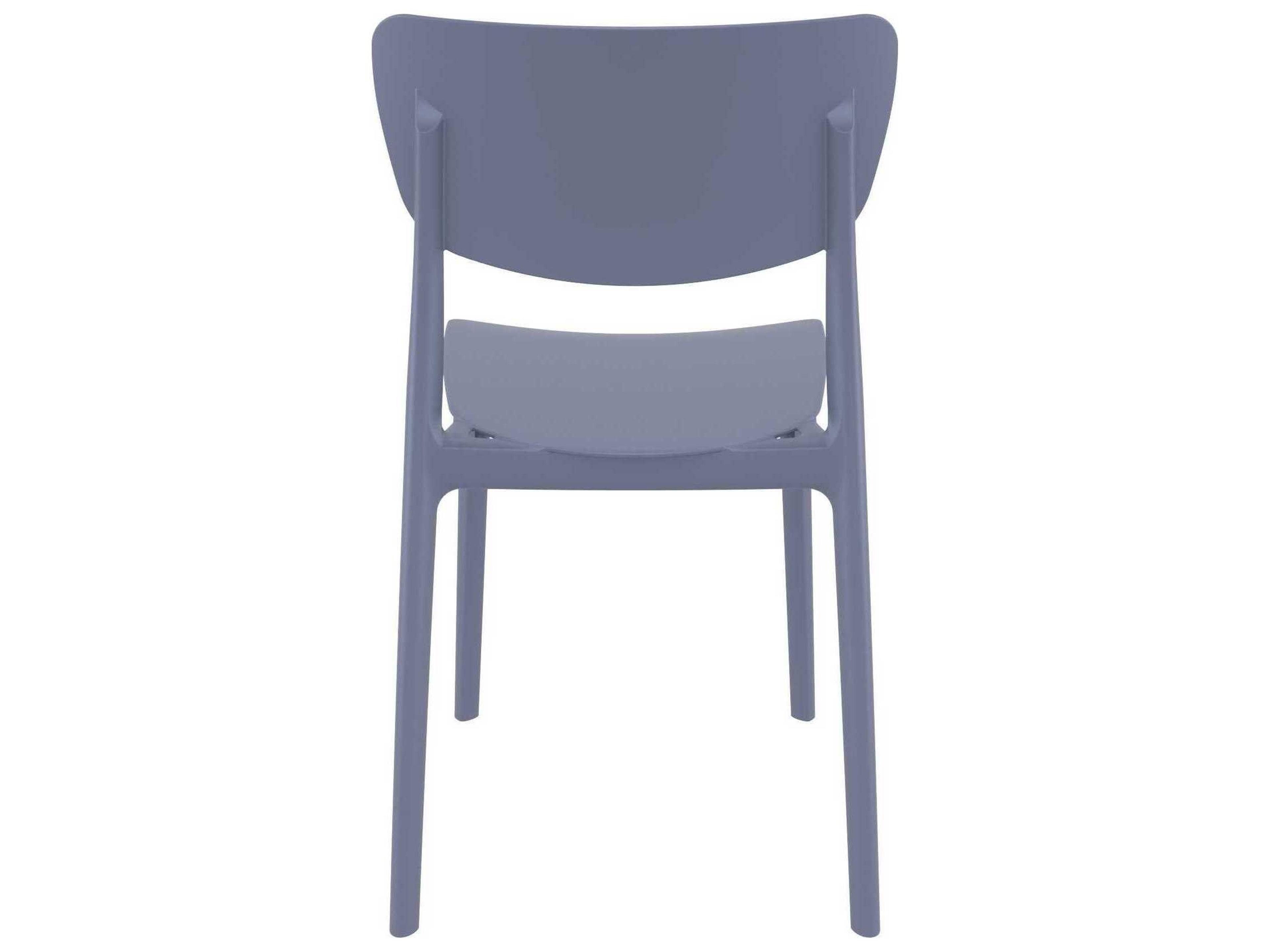 Compamia Monna Dark Gray Resin Dining Chair