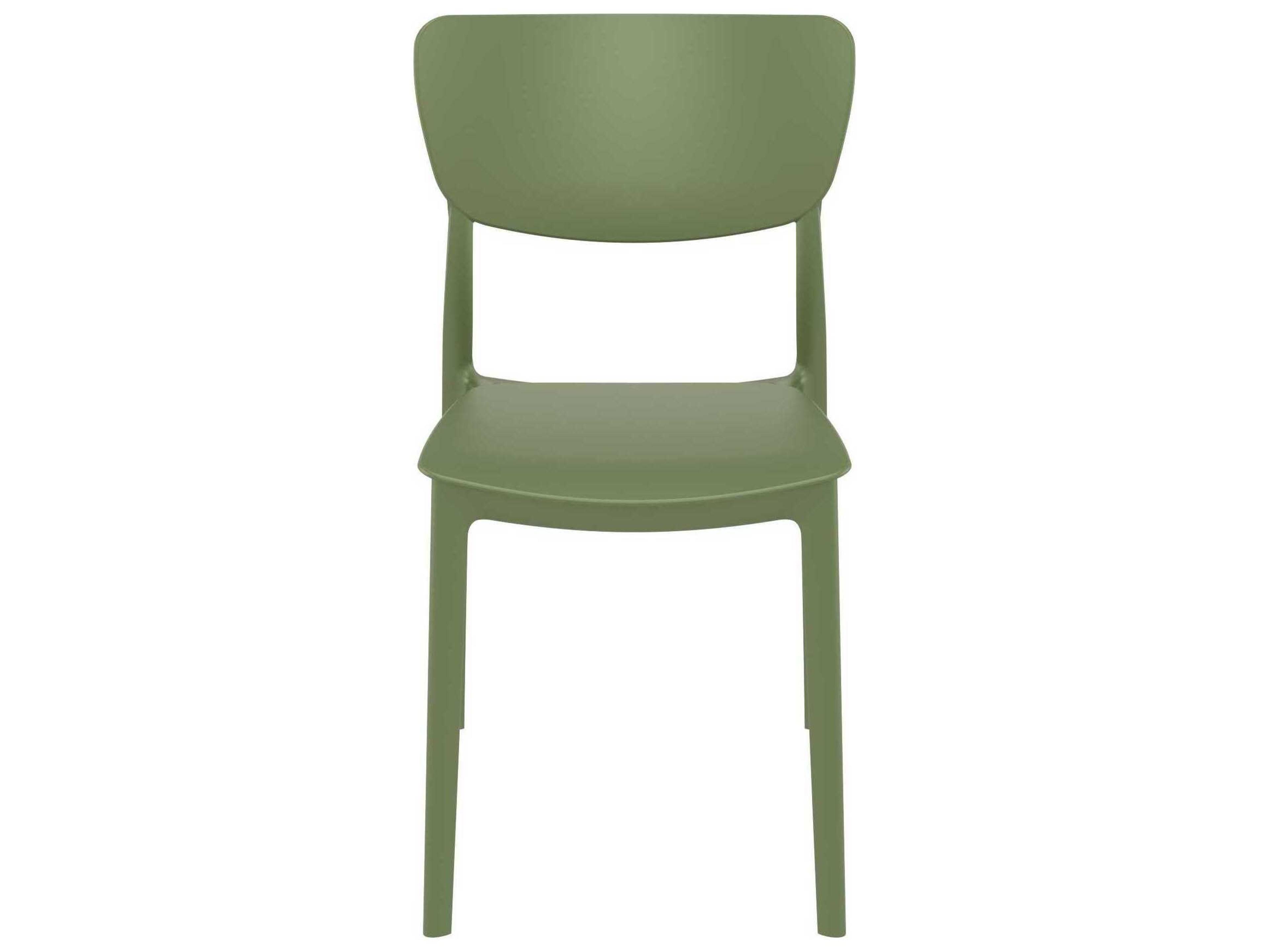Compamia Monna Olive Green Resin Dining Chair