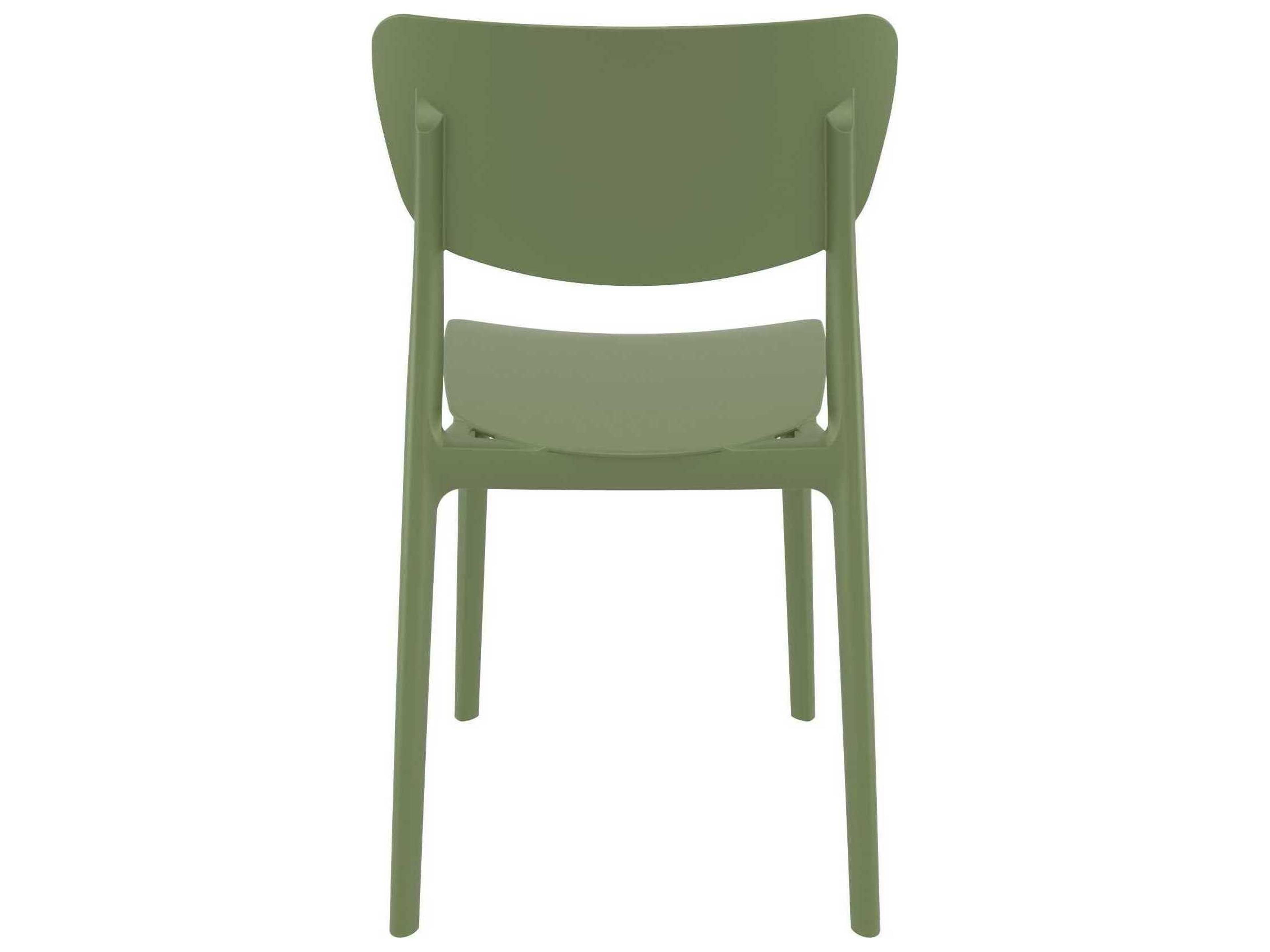 Compamia Monna Olive Green Resin Dining Chair