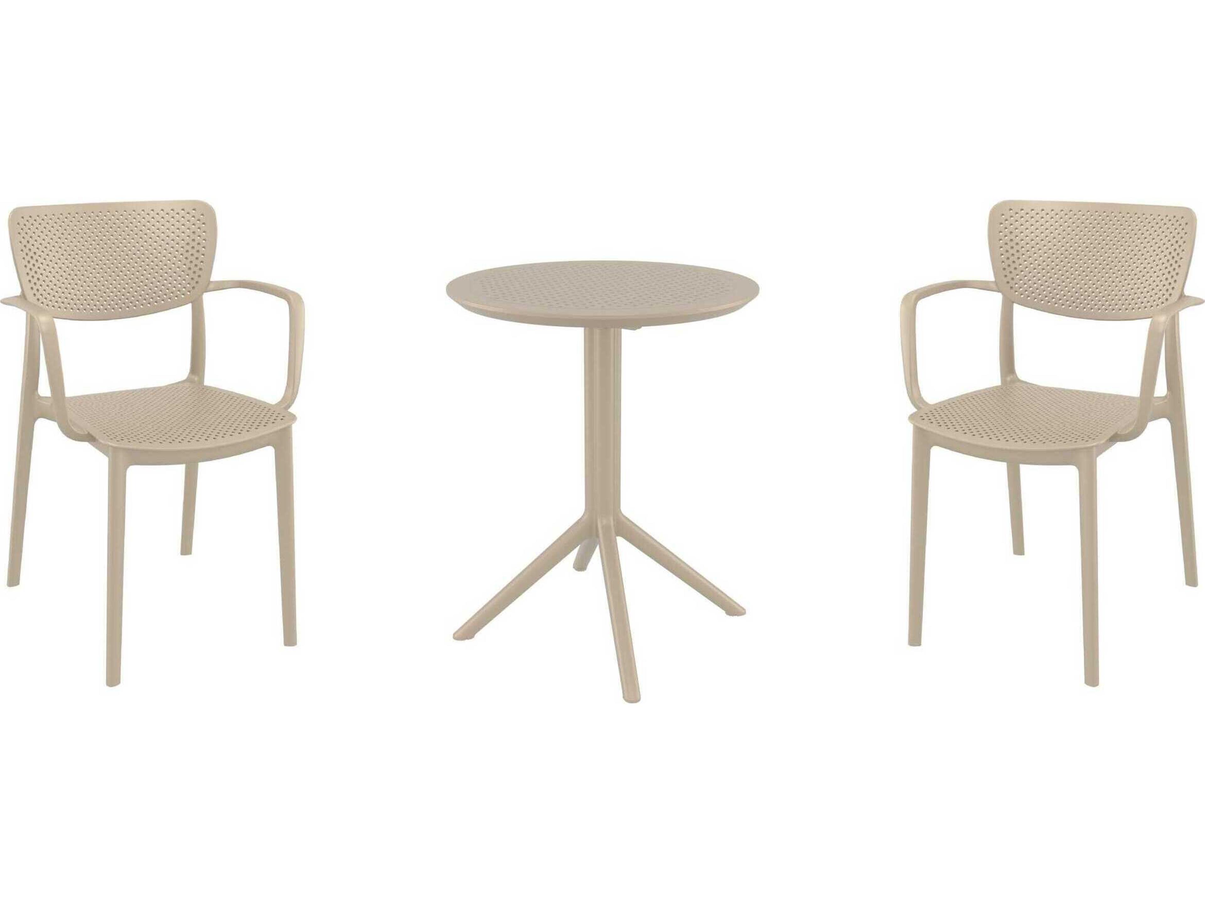 Compamia Loft Taupe Polypropylene Dining Set