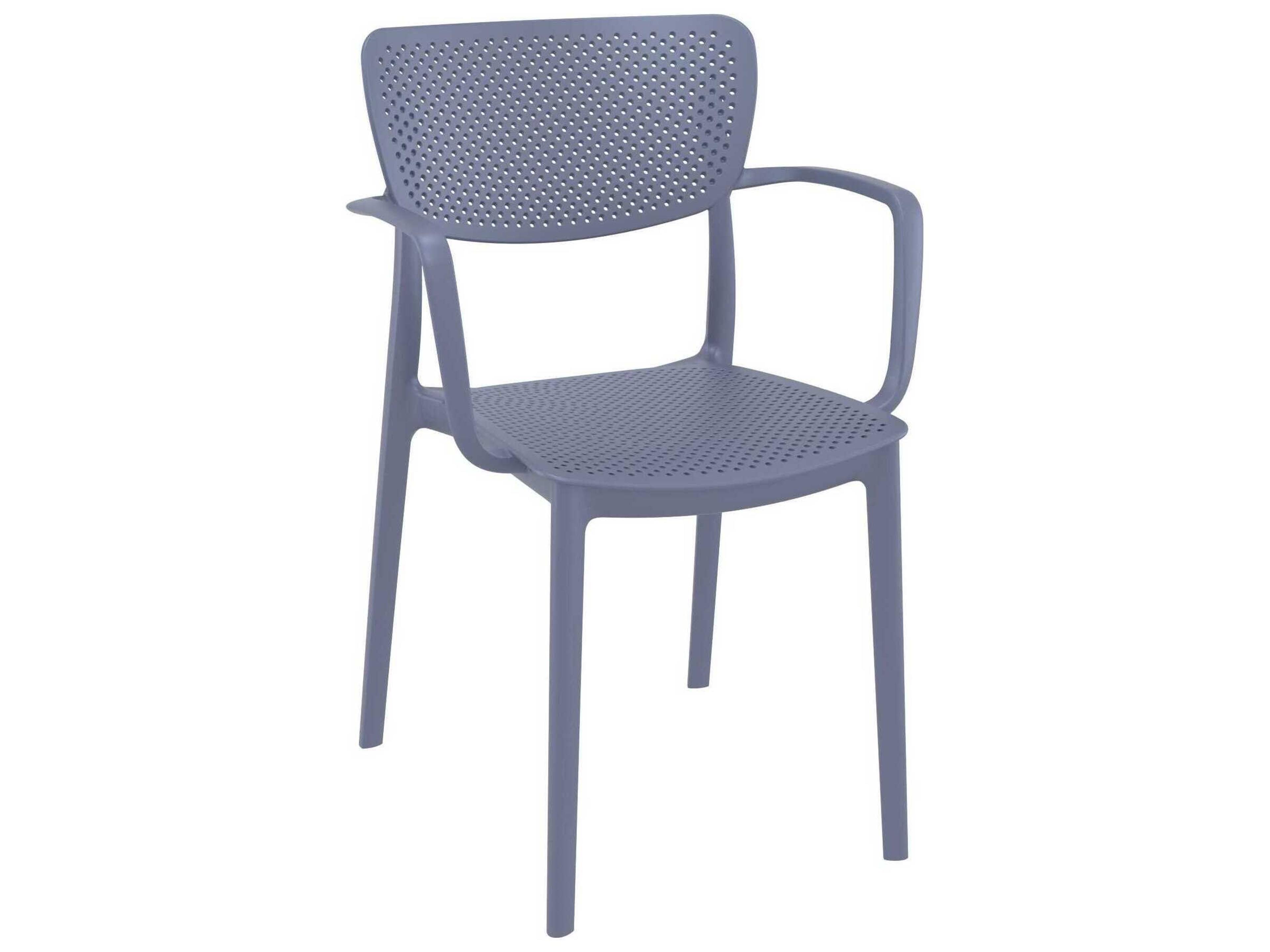 Loft Dark Gray Polypropylene Dining Chair