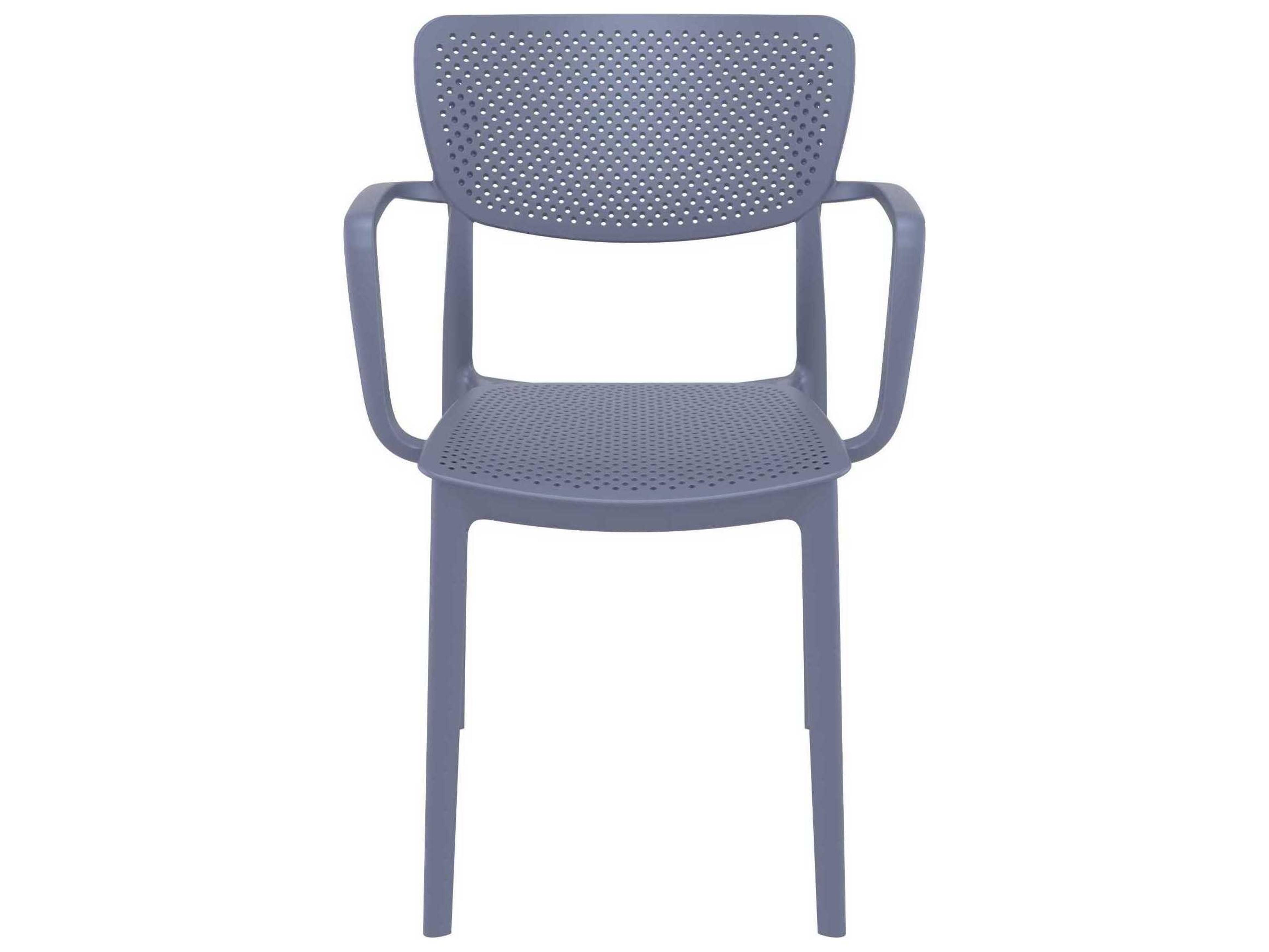 Compamia Loft Dark Gray Polypropylene Dining Chair