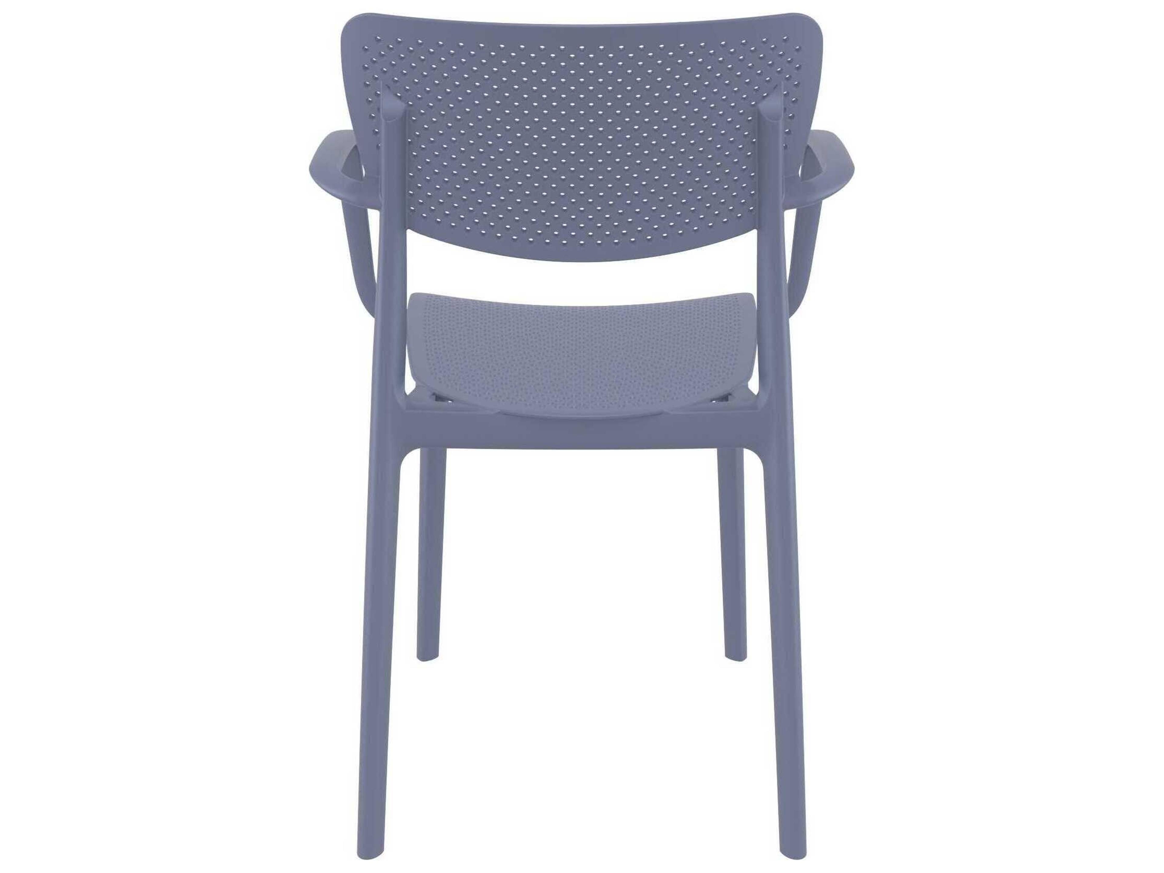 Compamia Loft Dark Gray Polypropylene Dining Chair