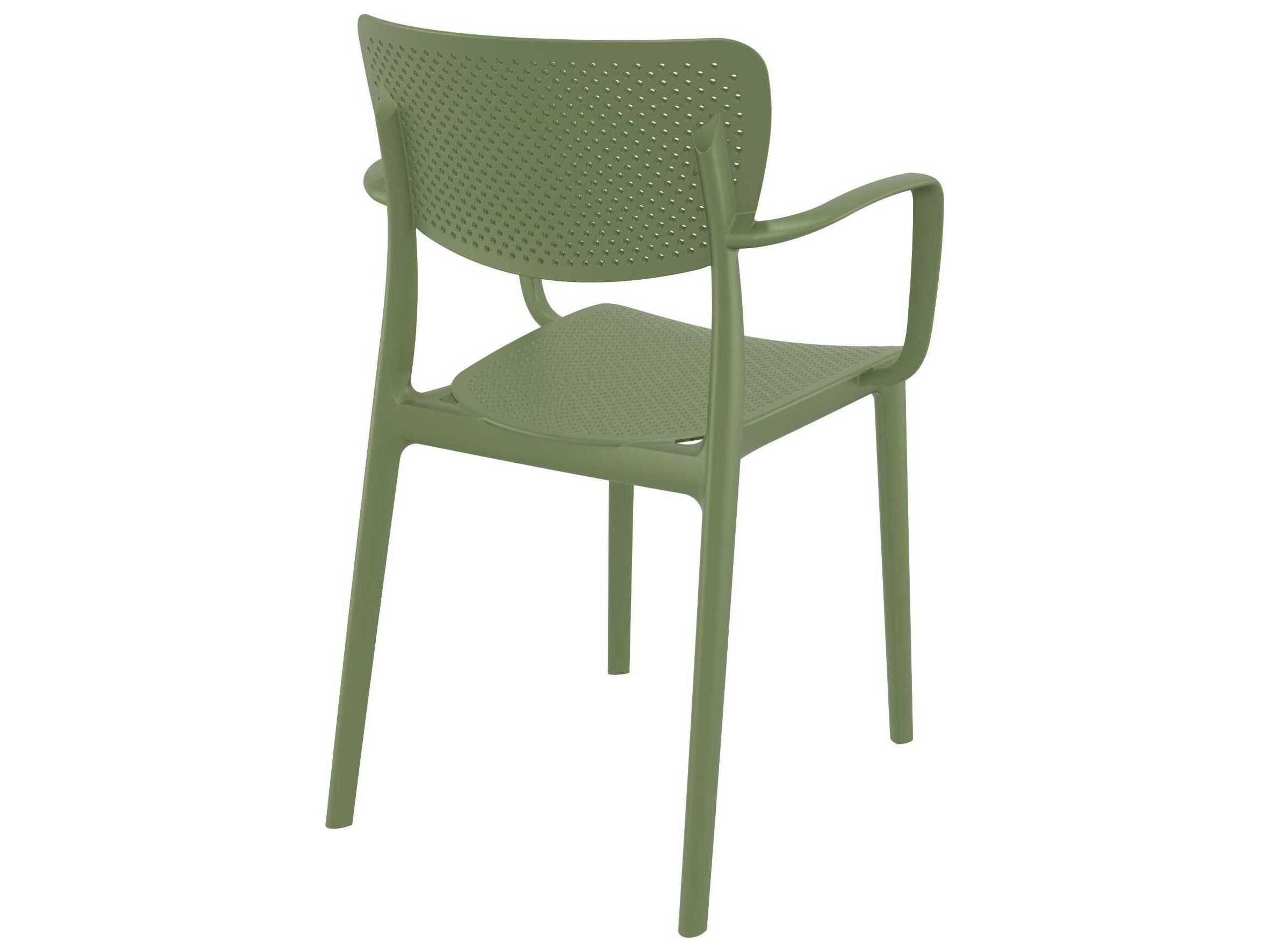 Compamia Loft Olive Green Polypropylene Dining Chair