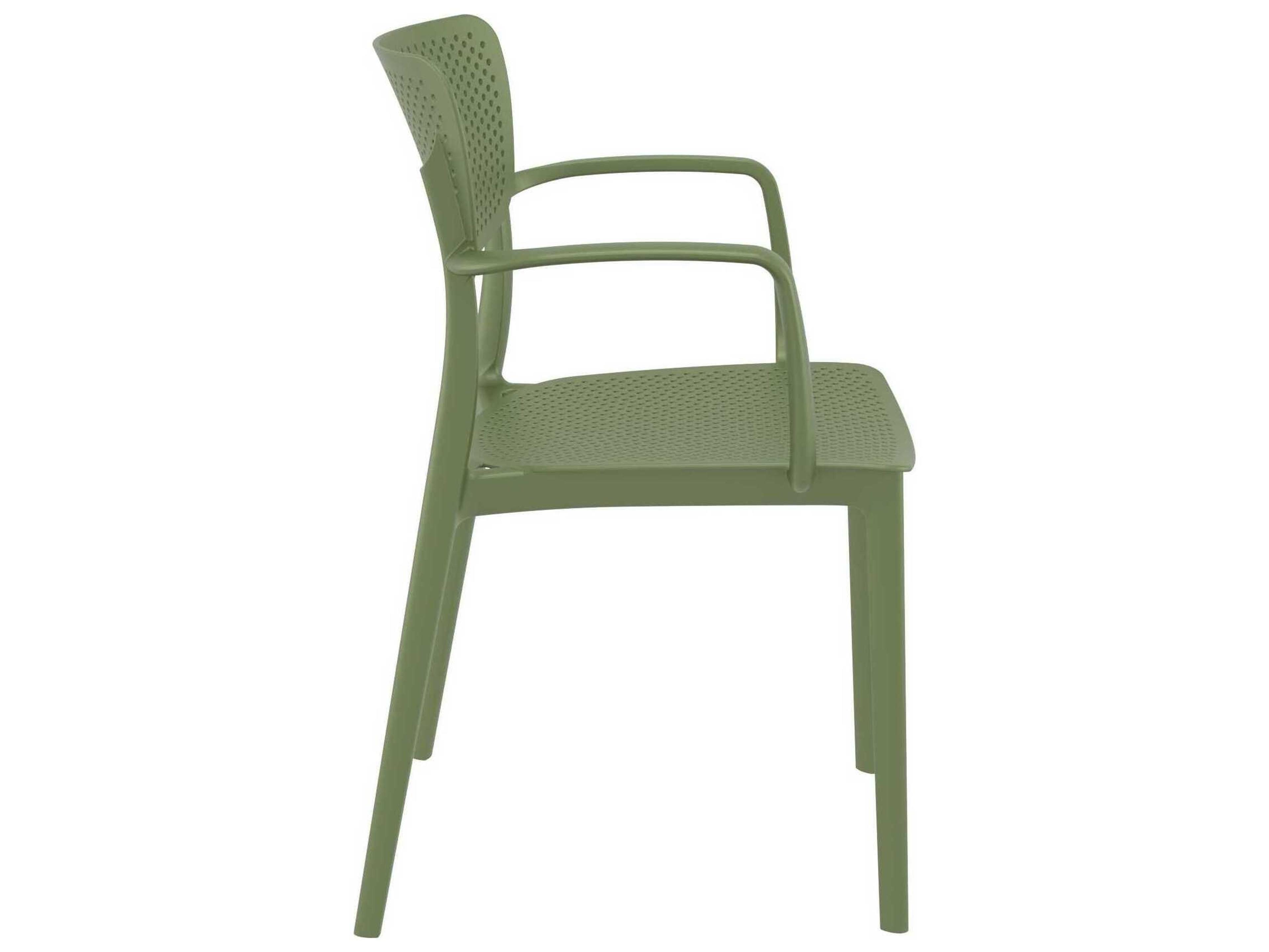 Compamia Loft Olive Green Polypropylene Dining Chair