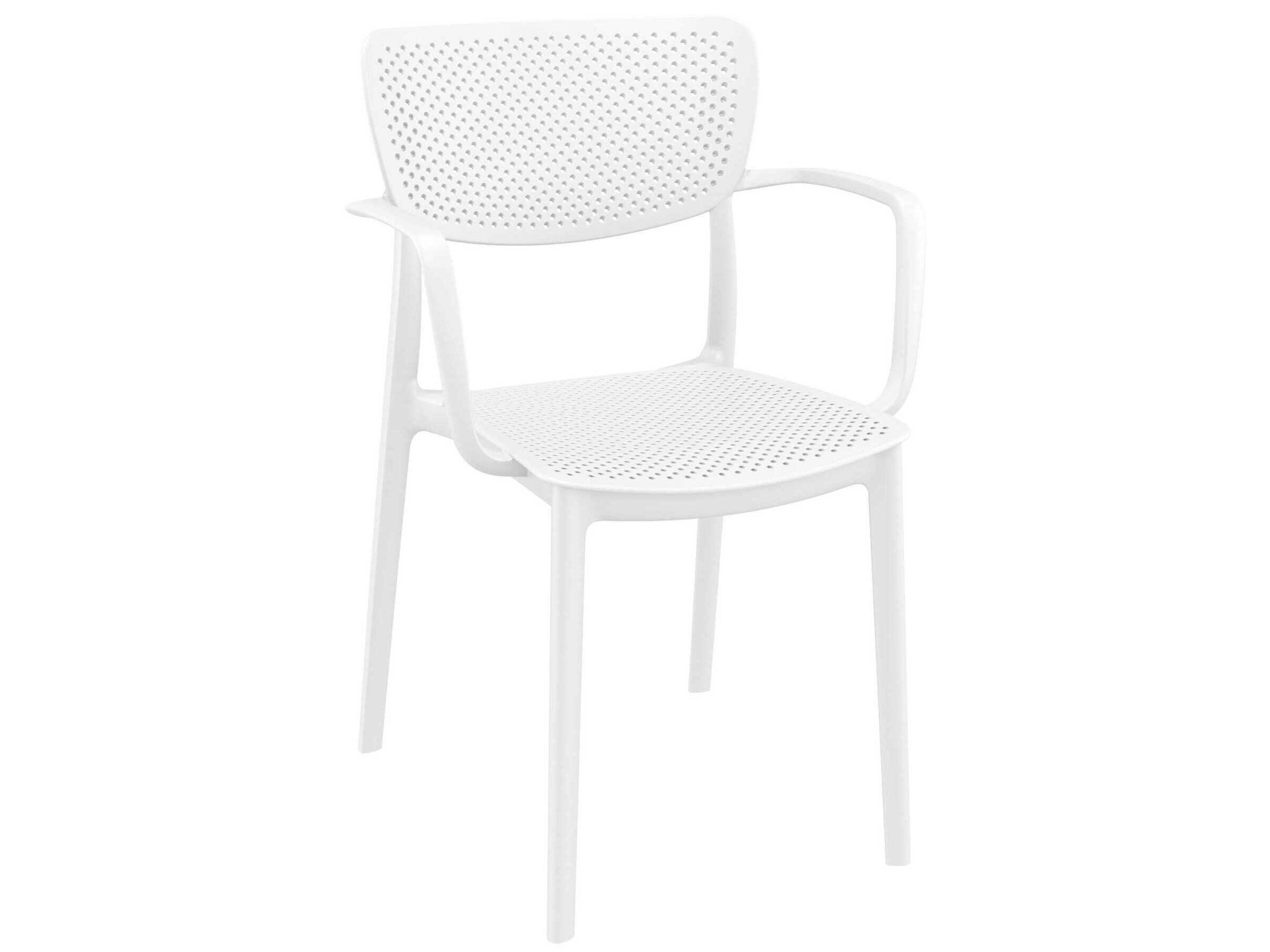 Loft White Polypropylene Dining Chair