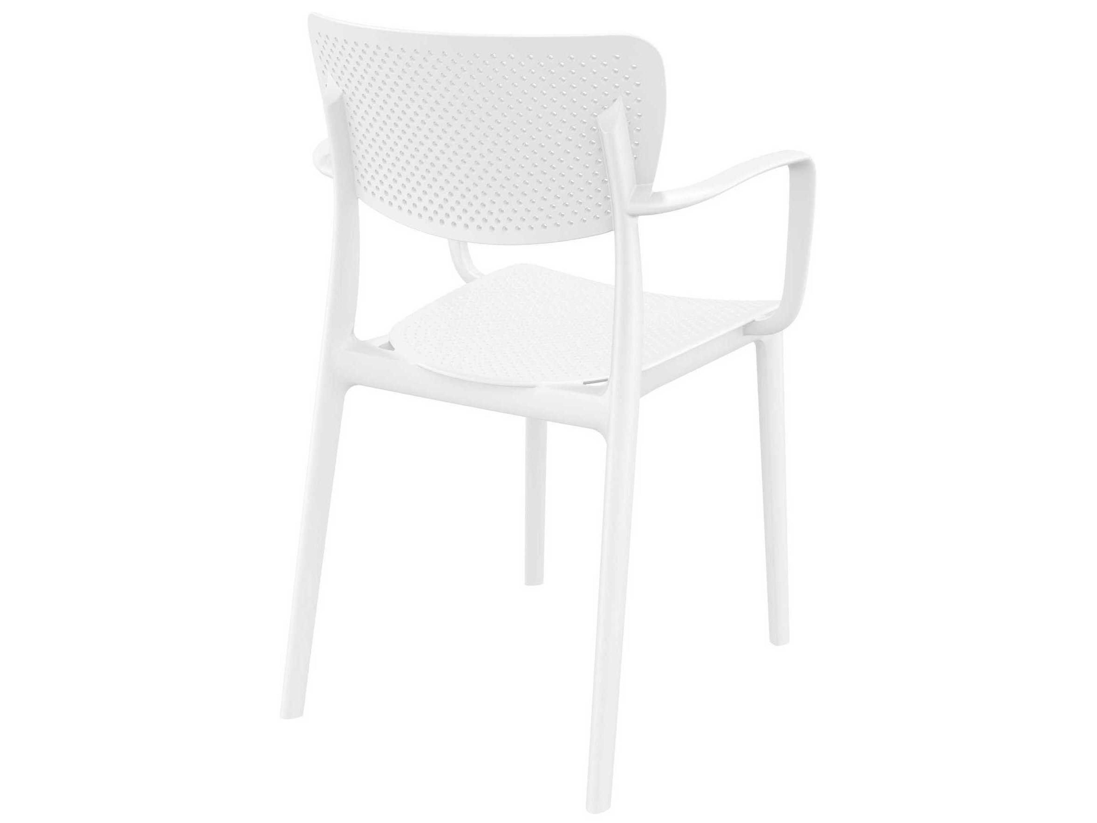 Compamia Loft White Polypropylene Dining Chair