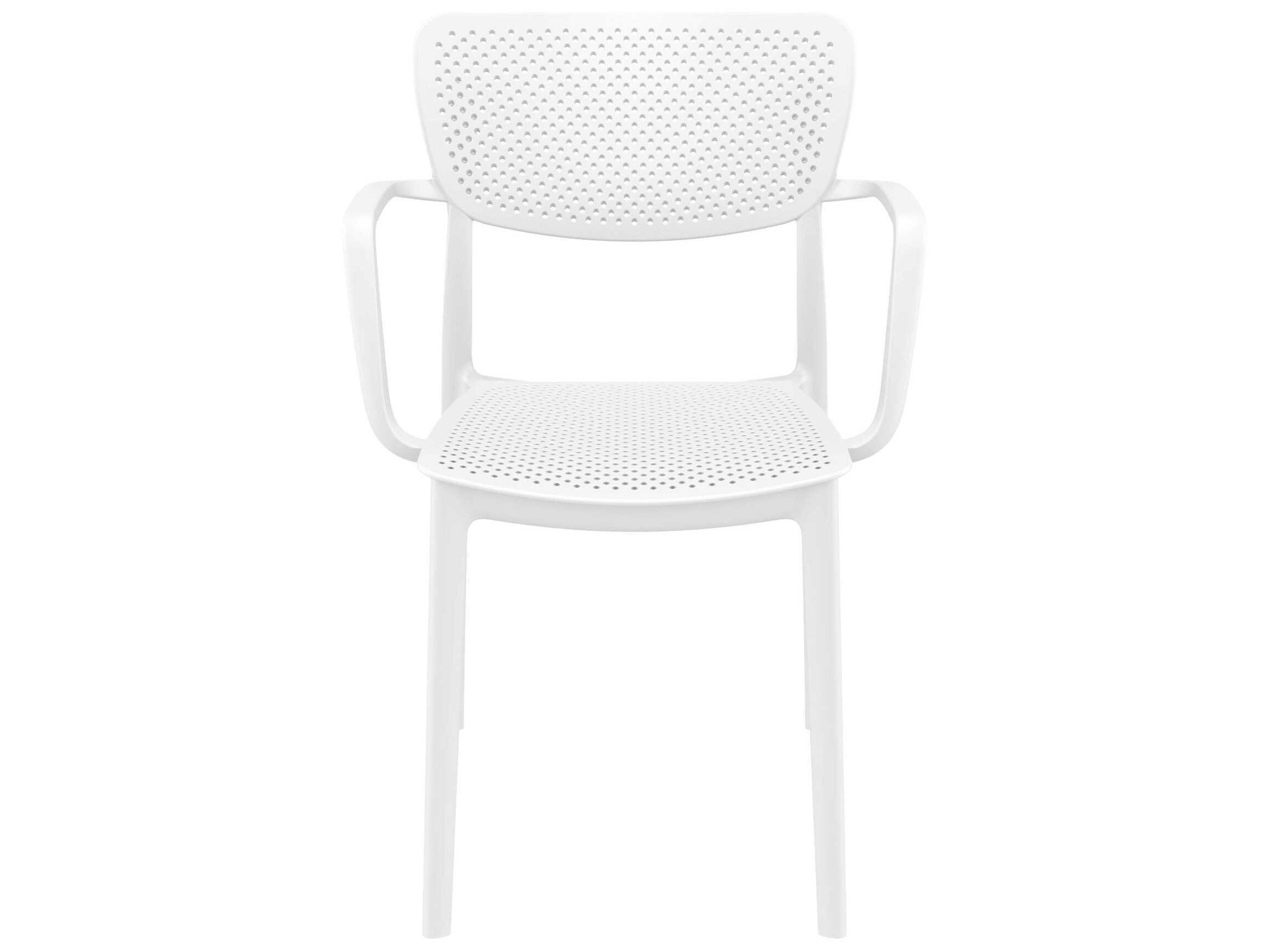 Compamia Loft White Polypropylene Dining Chair