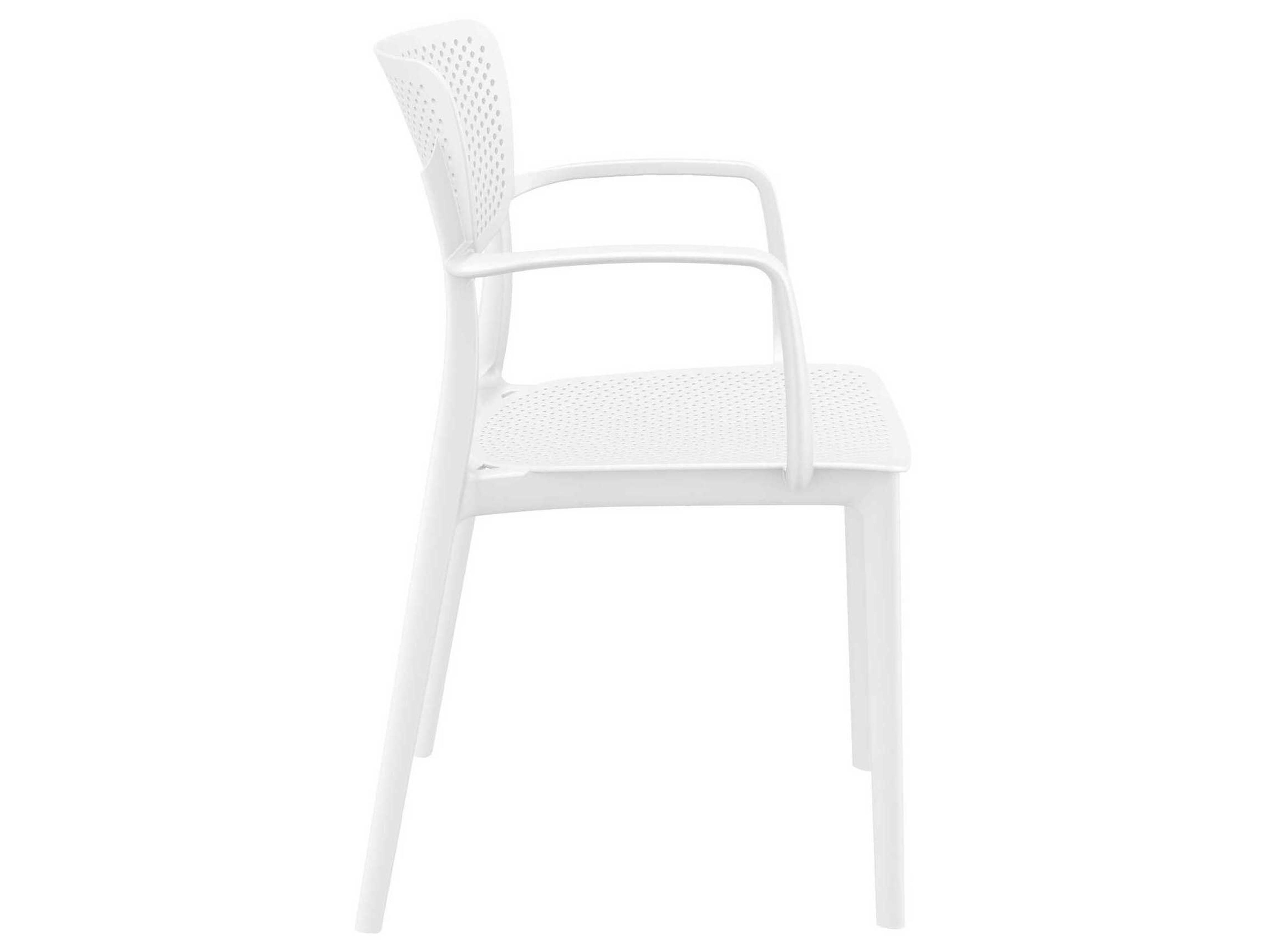 Compamia Loft White Polypropylene Dining Chair
