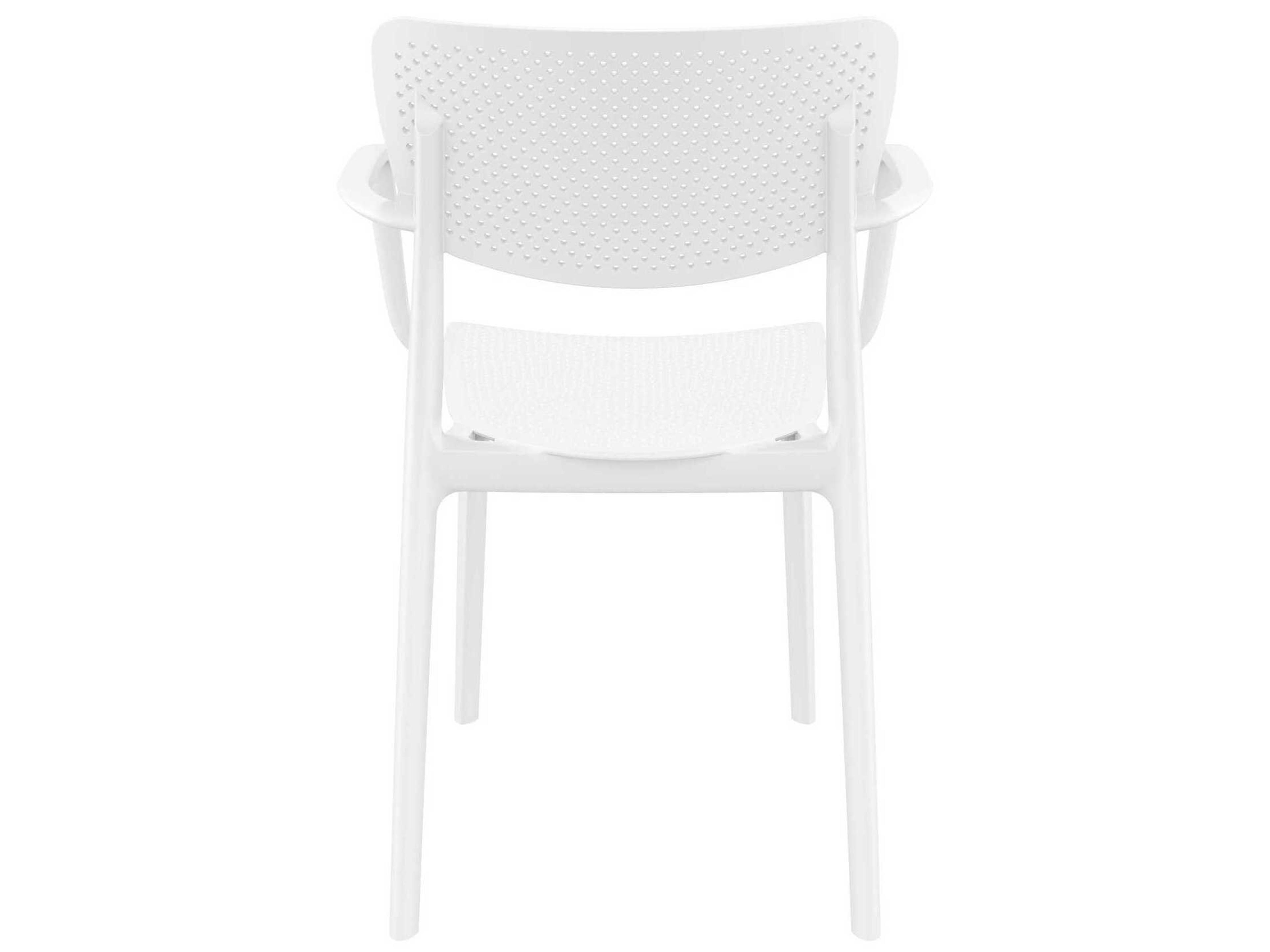 Compamia Loft White Polypropylene Dining Chair
