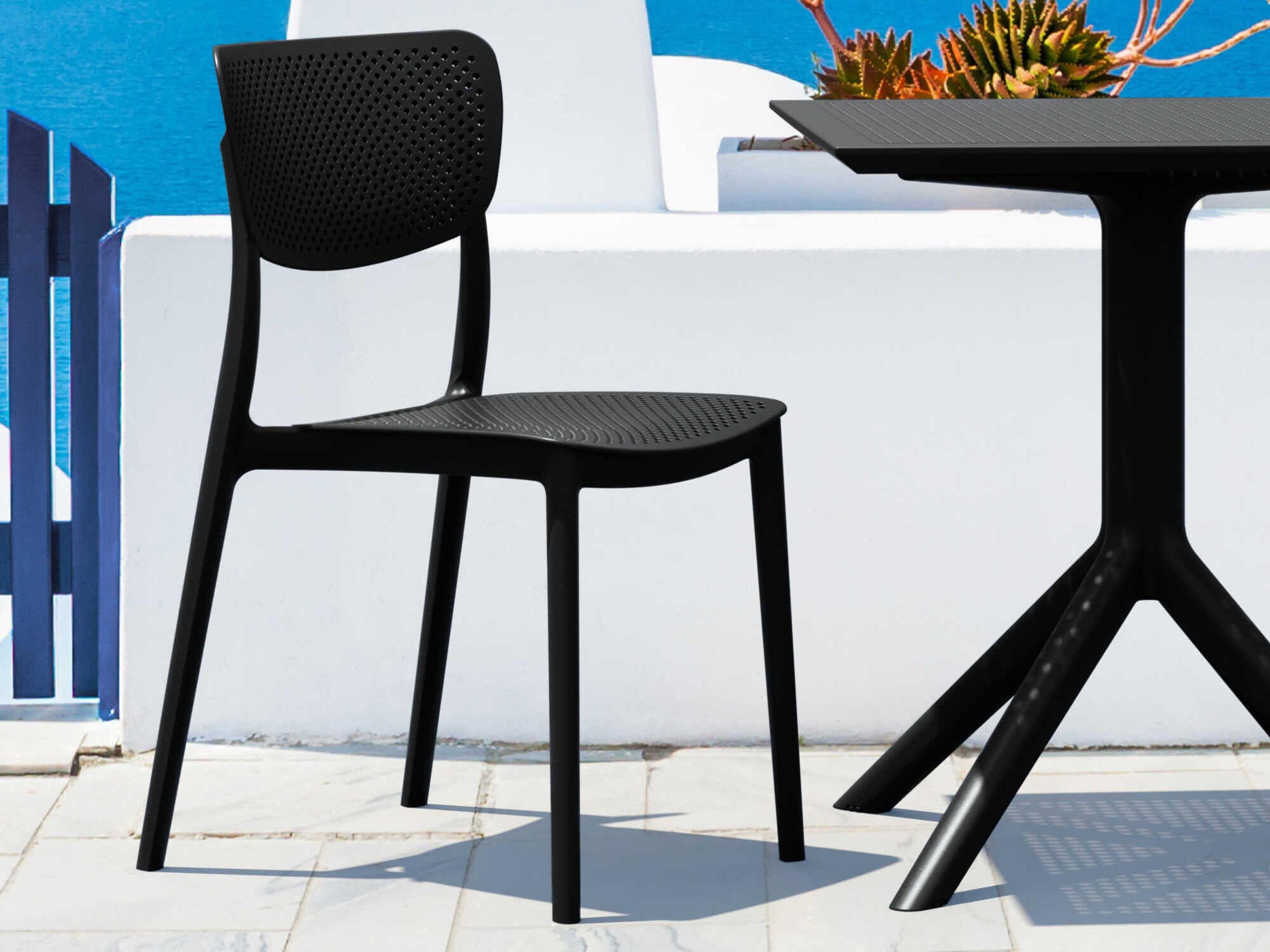 Compamia Lucy Black Polypropylene Dining Set