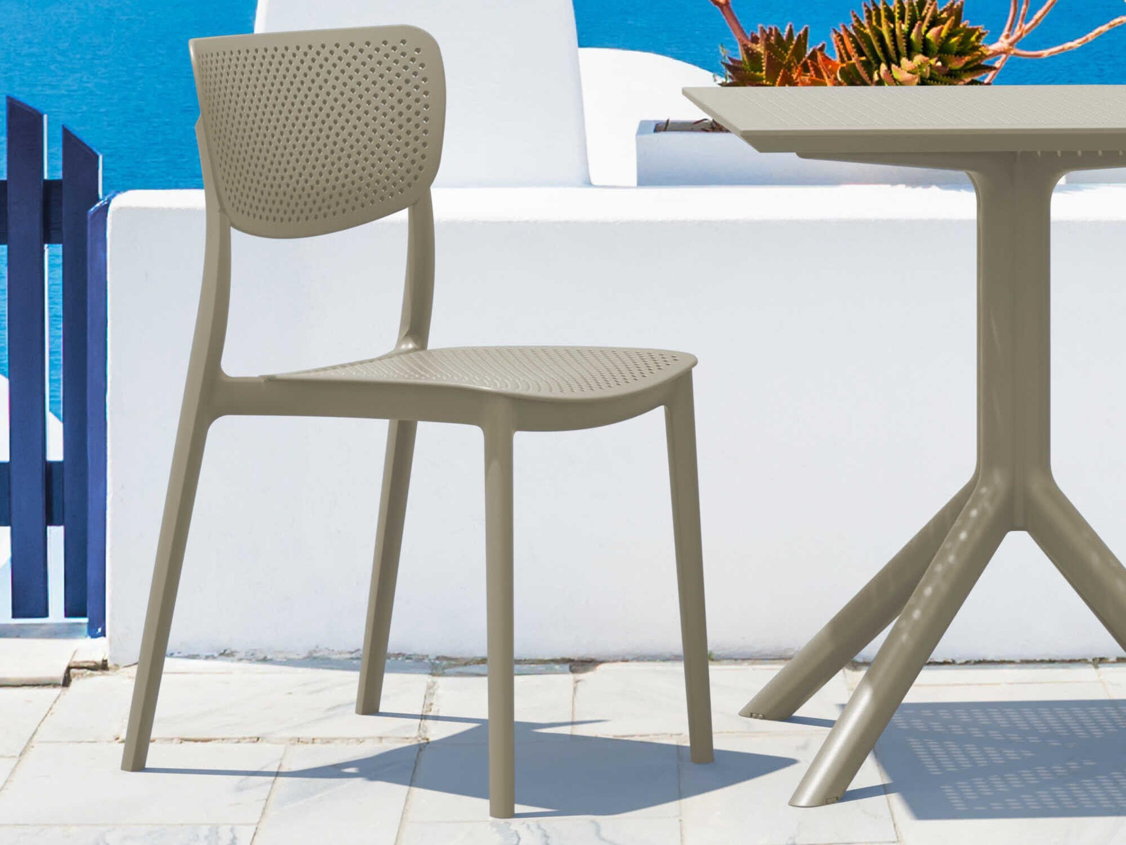 Compamia Lucy Taupe Polypropylene Dining Set