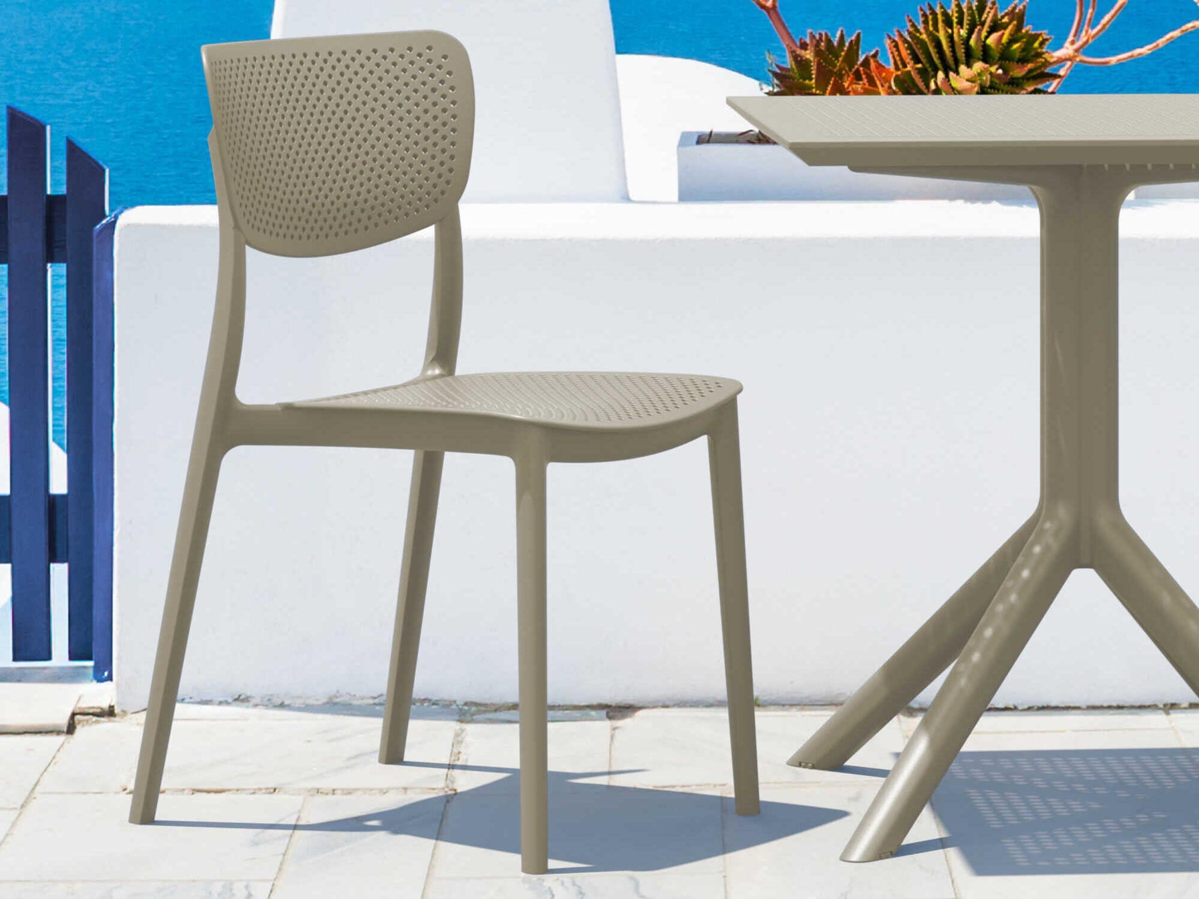 Compamia Lucy Taupe Polypropylene Dining Set