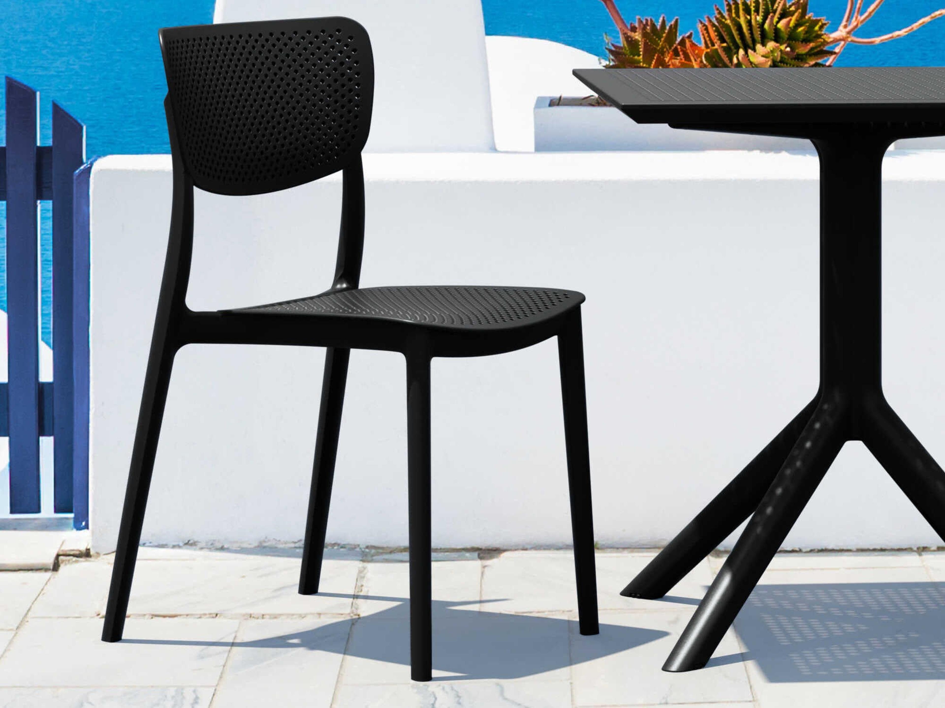 Compamia Lucy Black Polypropylene Dining Set