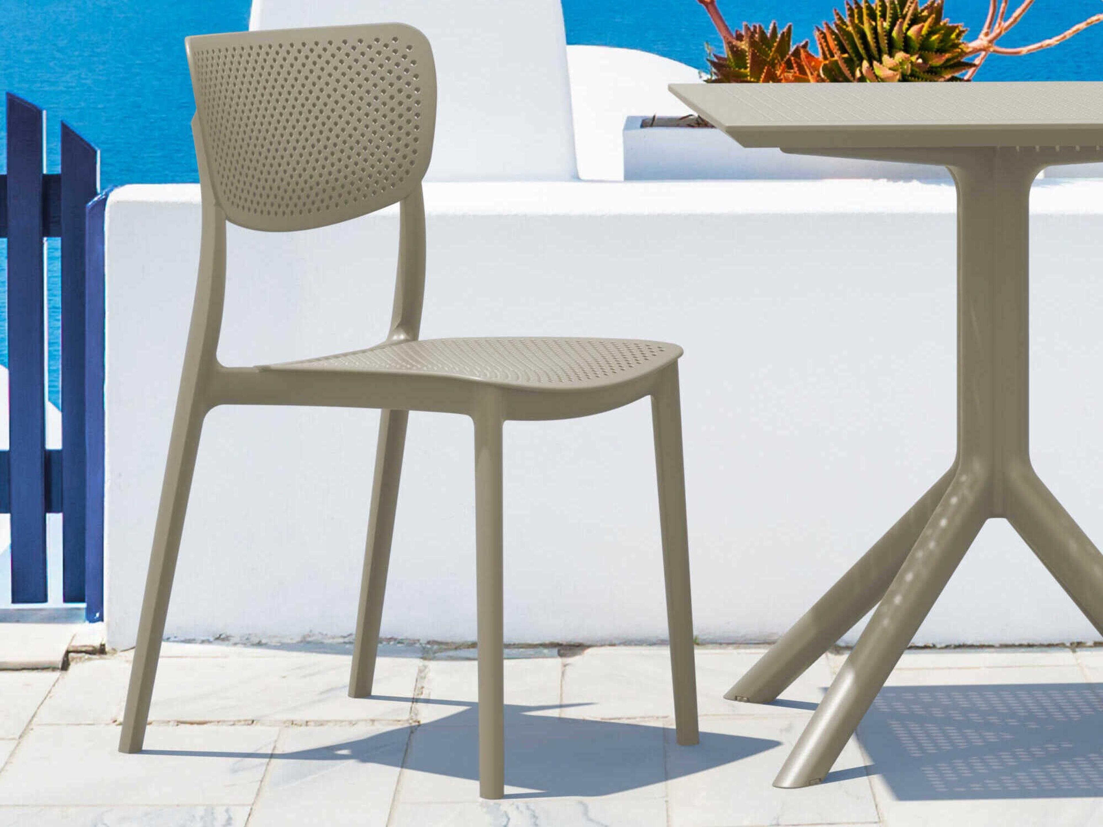 Compamia Lucy Taupe Polypropylene Dining Set