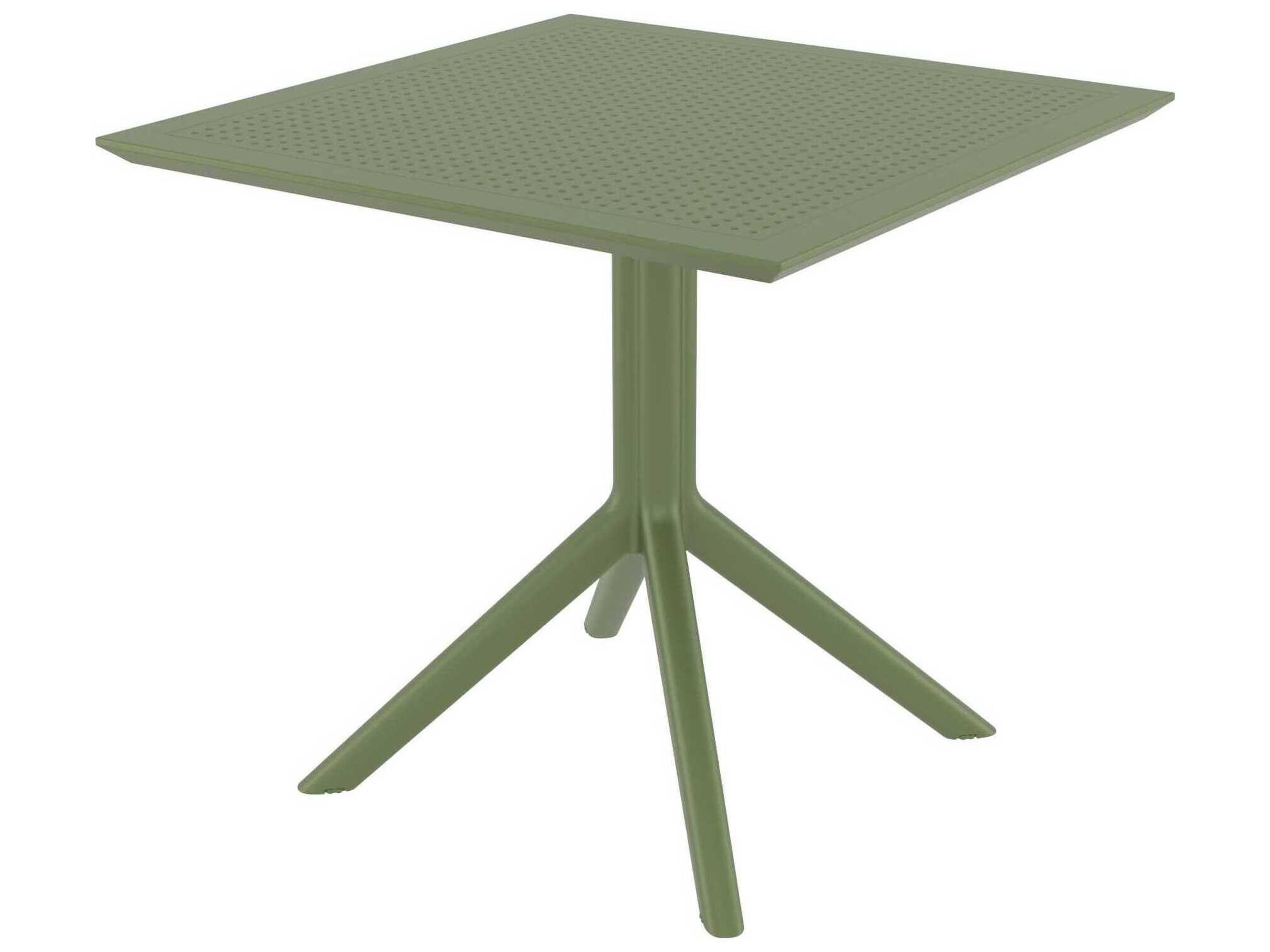 Compamia Lucy Olive Green Polypropylene Dining Set