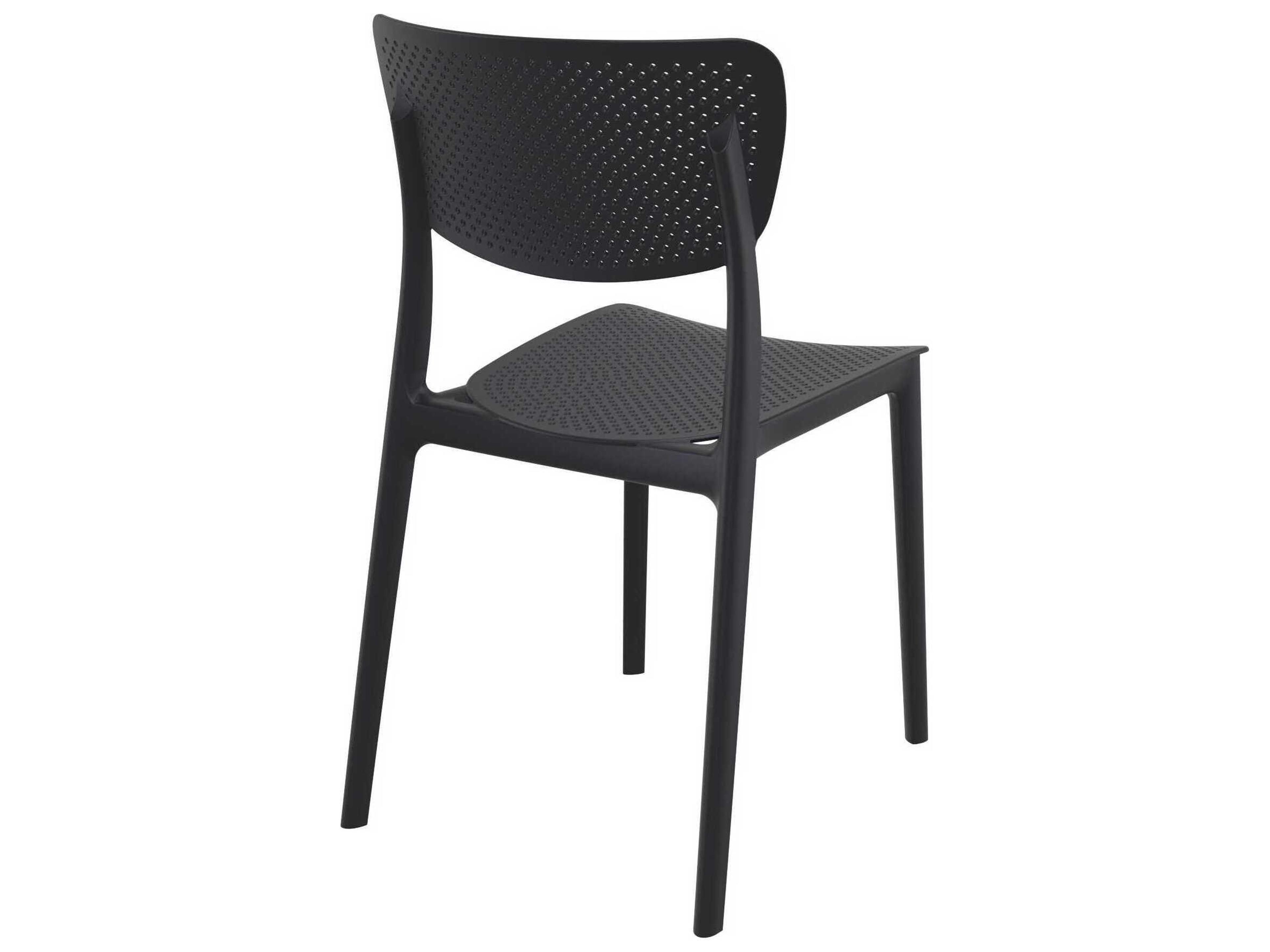 Compamia Lucy Black Polypropylene Dining Chair