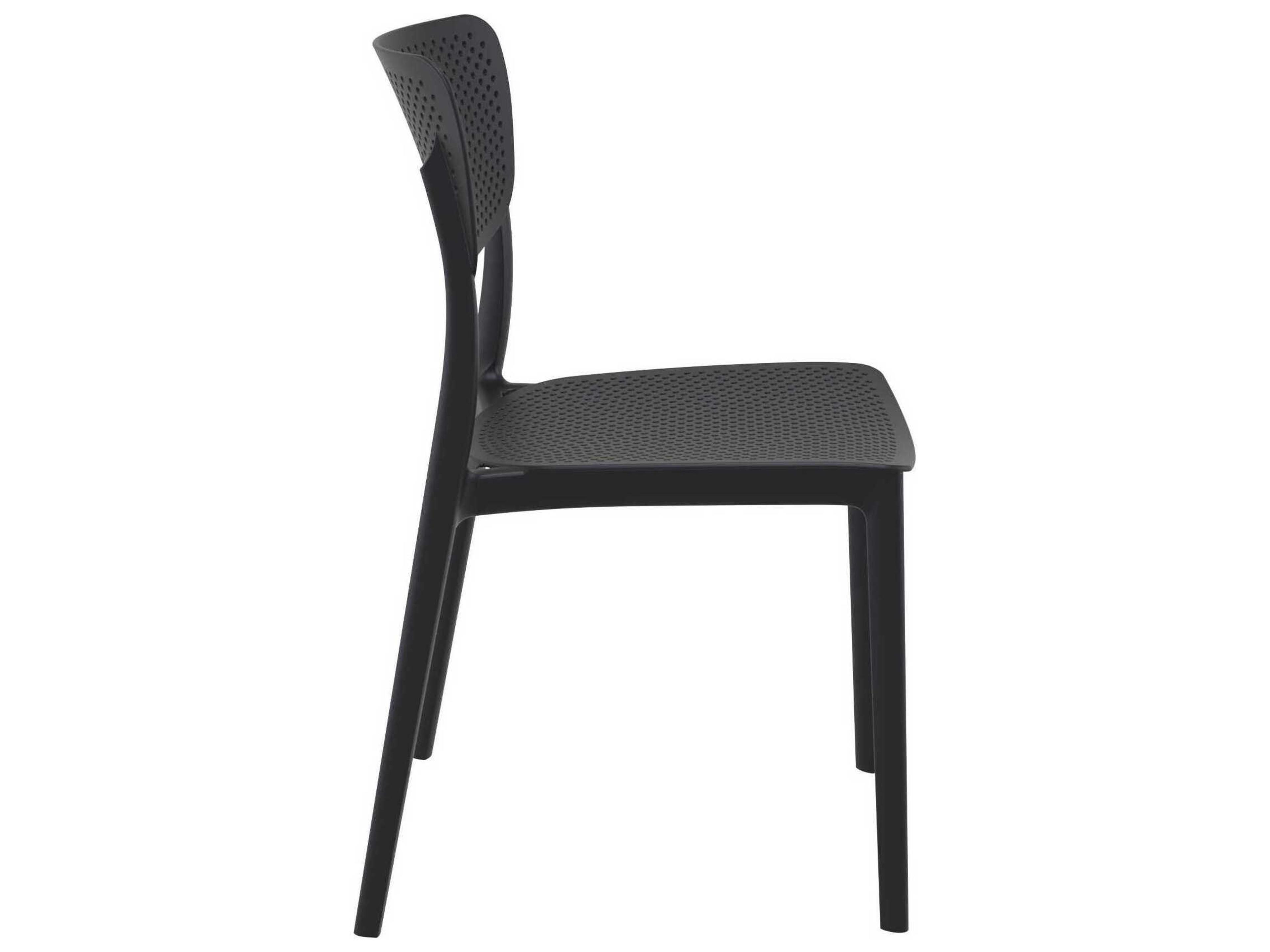 Compamia Lucy Black Polypropylene Dining Chair