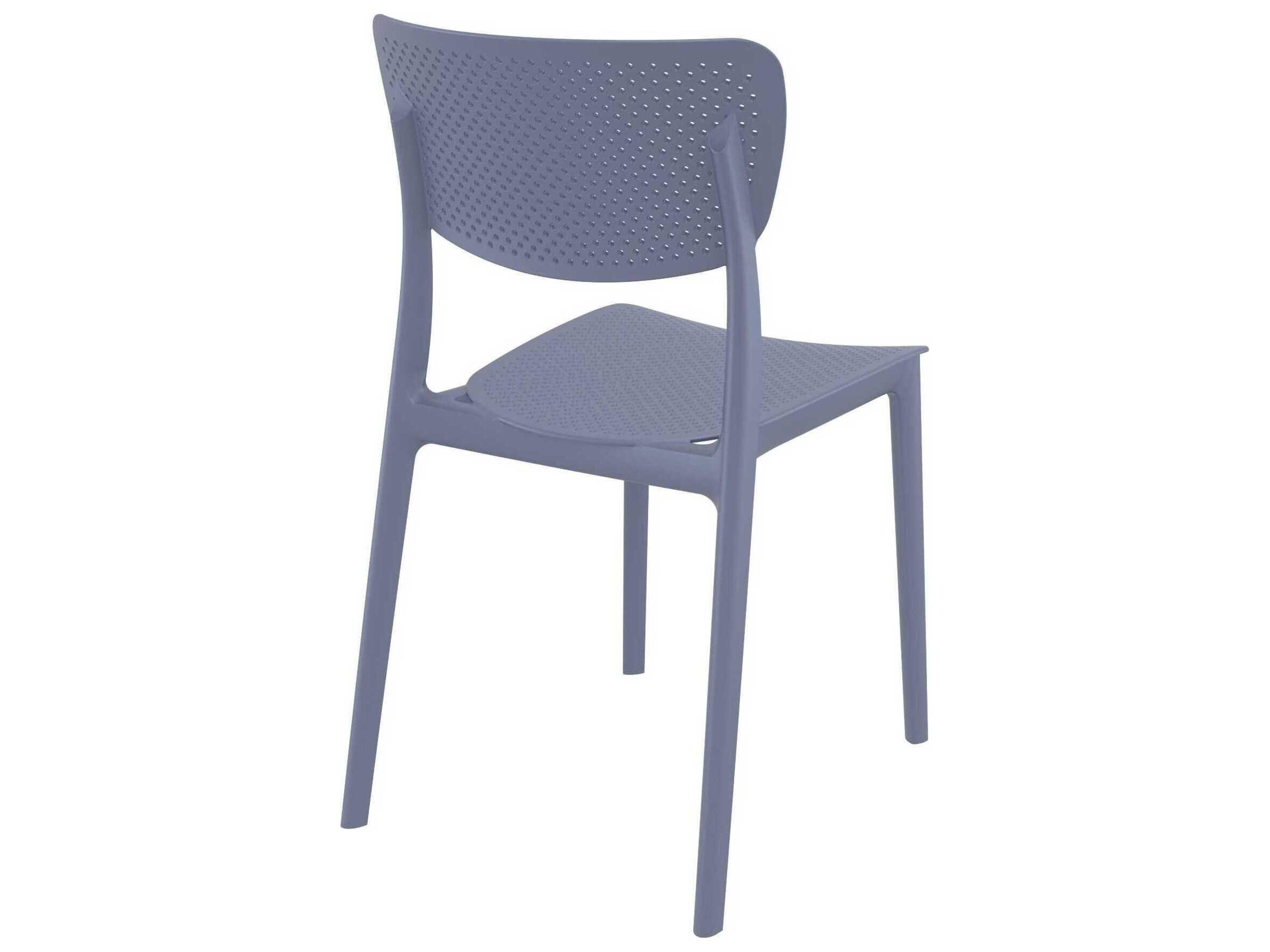 Compamia Lucy Dark Gray Polypropylene Dining Chair