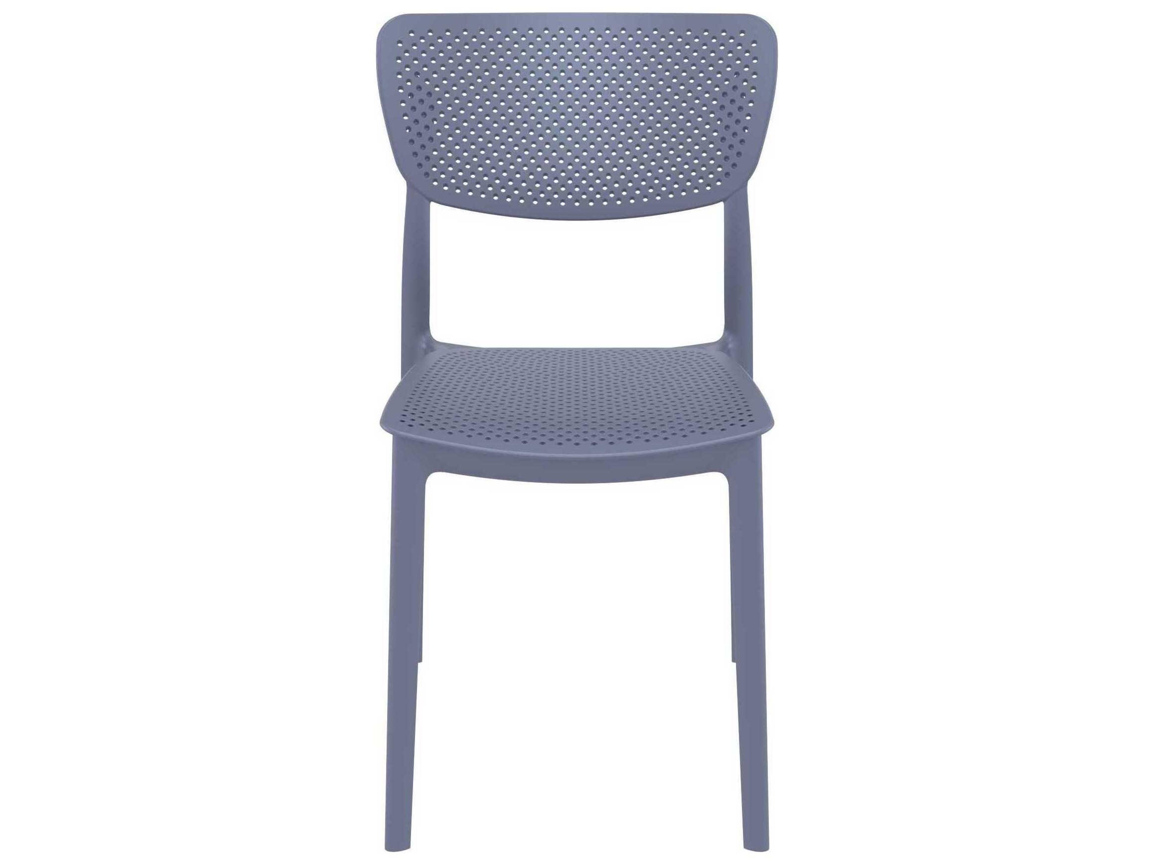 Compamia Lucy Dark Gray Polypropylene Dining Chair