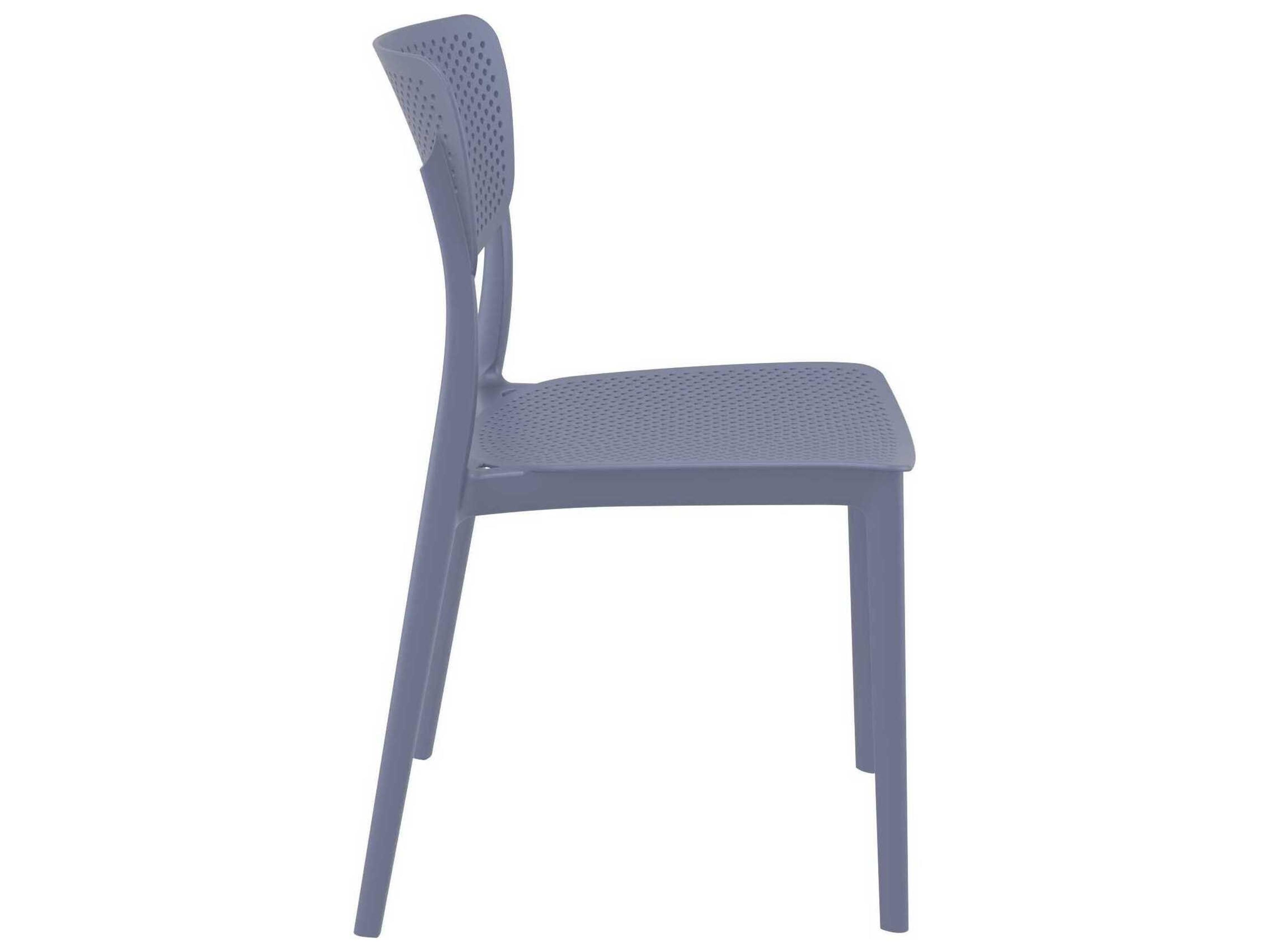 Compamia Lucy Dark Gray Polypropylene Dining Chair