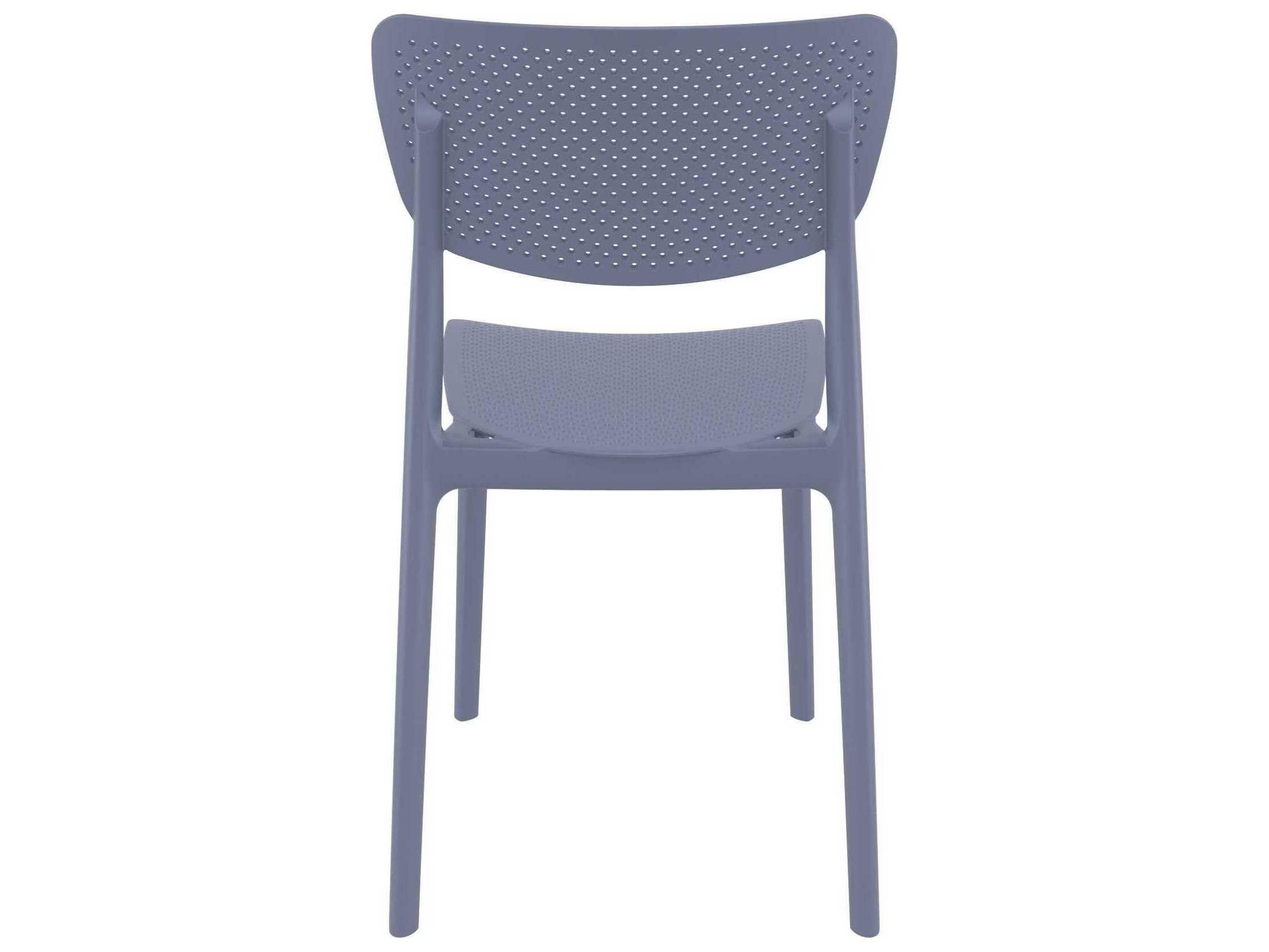 Compamia Lucy Dark Gray Polypropylene Dining Chair