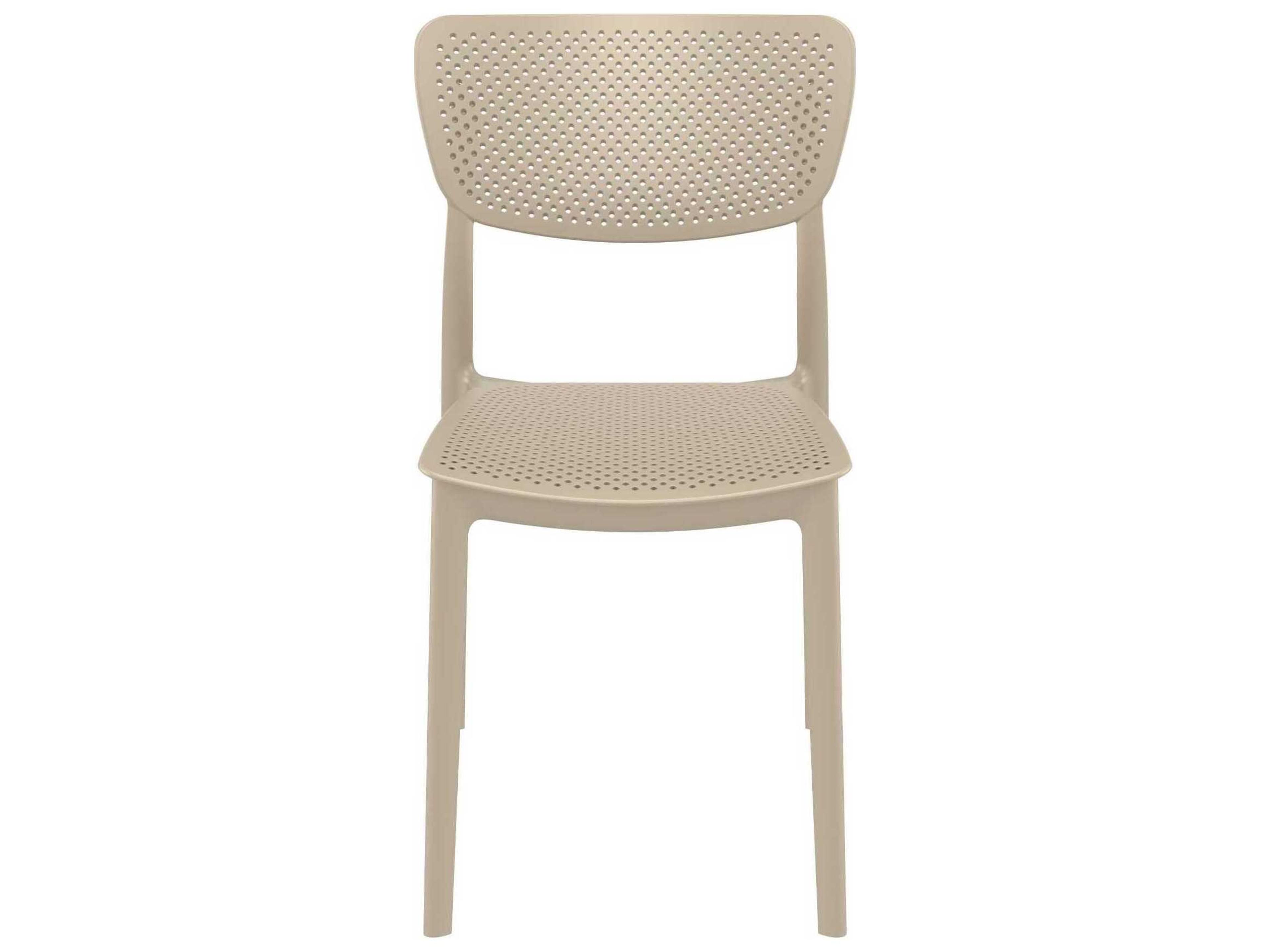 Compamia Lucy Taupe Polypropylene Dining Chair