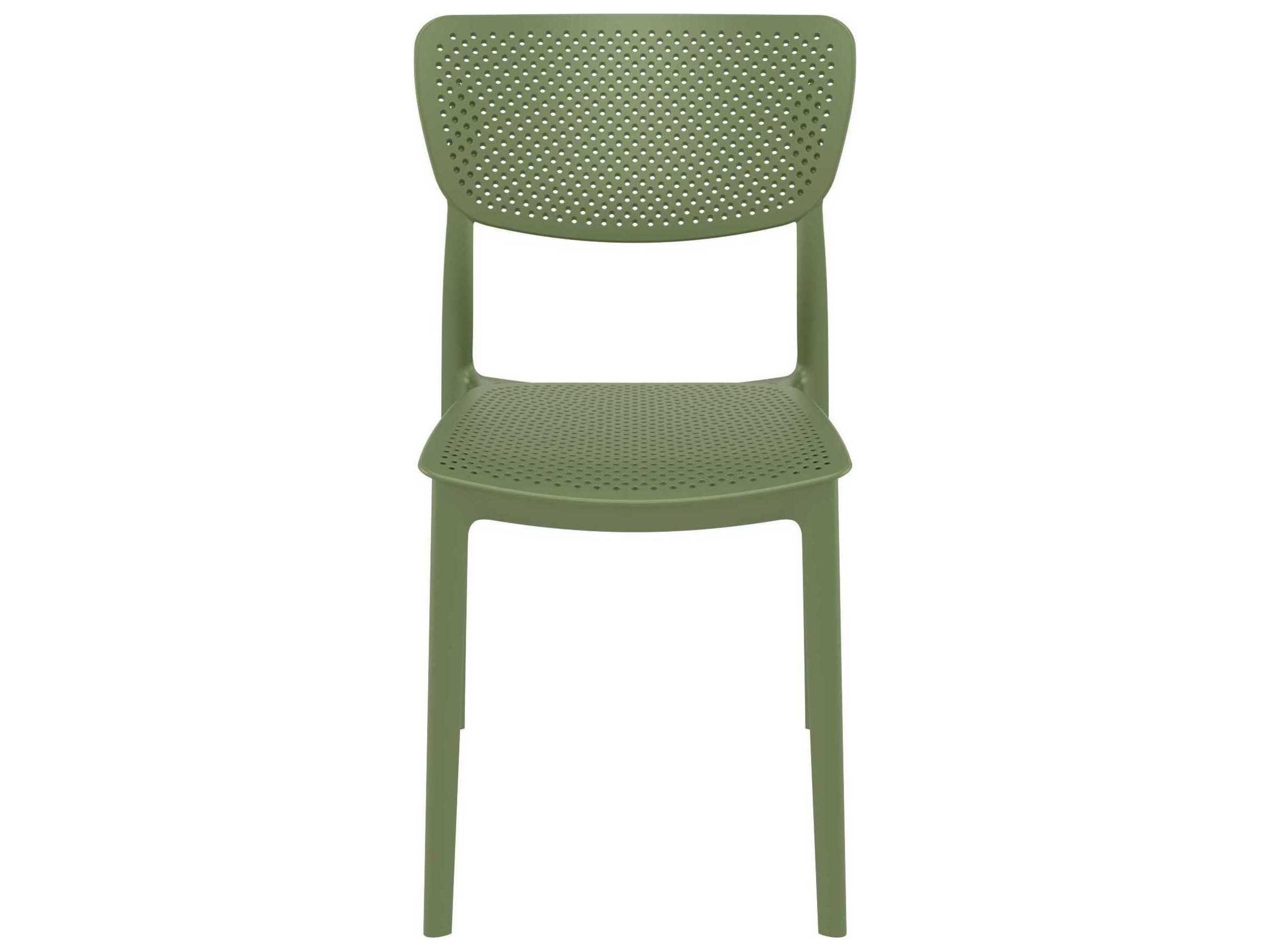 Compamia Lucy Olive Green Polypropylene Dining Chair