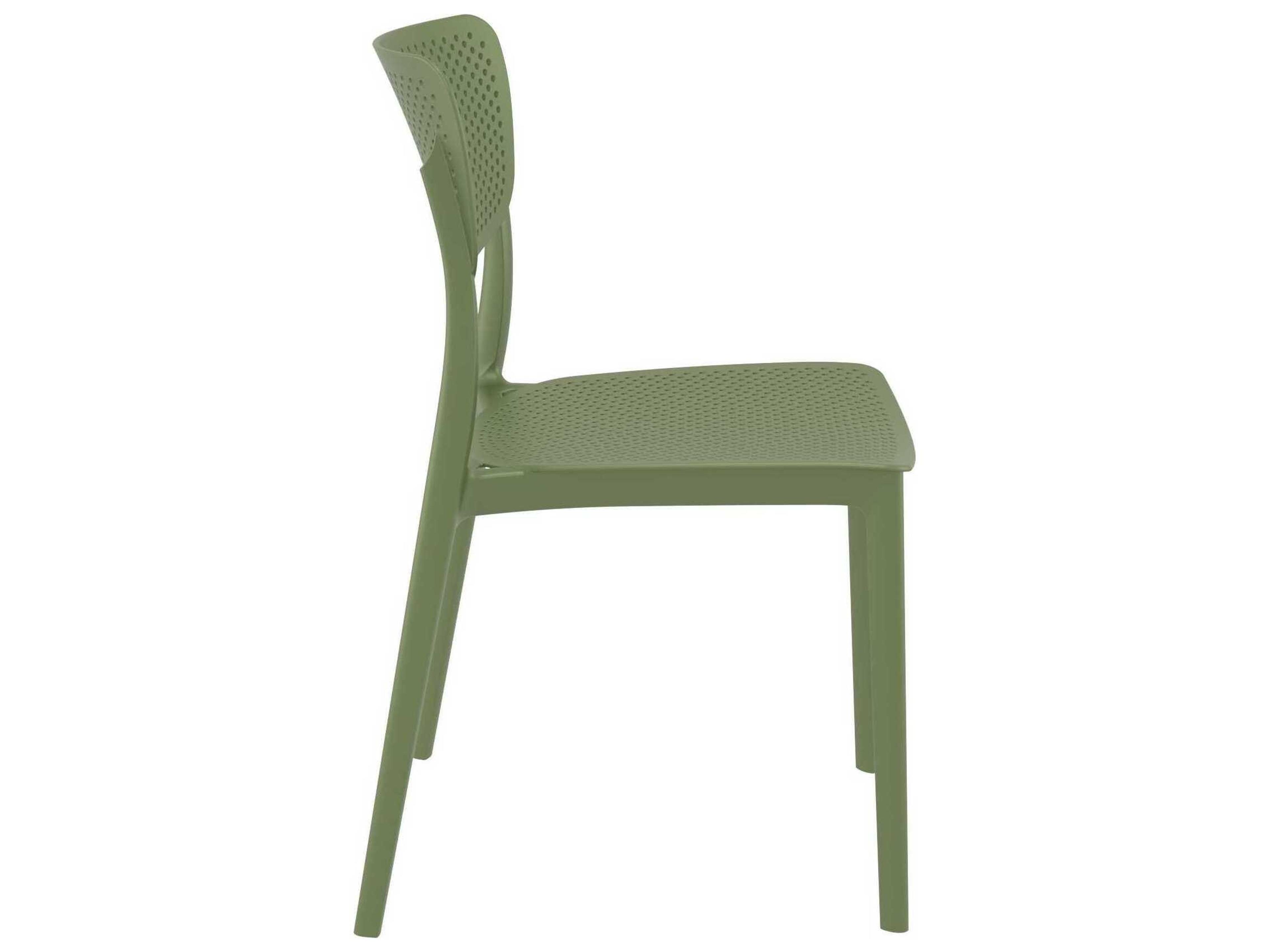Compamia Lucy Olive Green Polypropylene Dining Chair