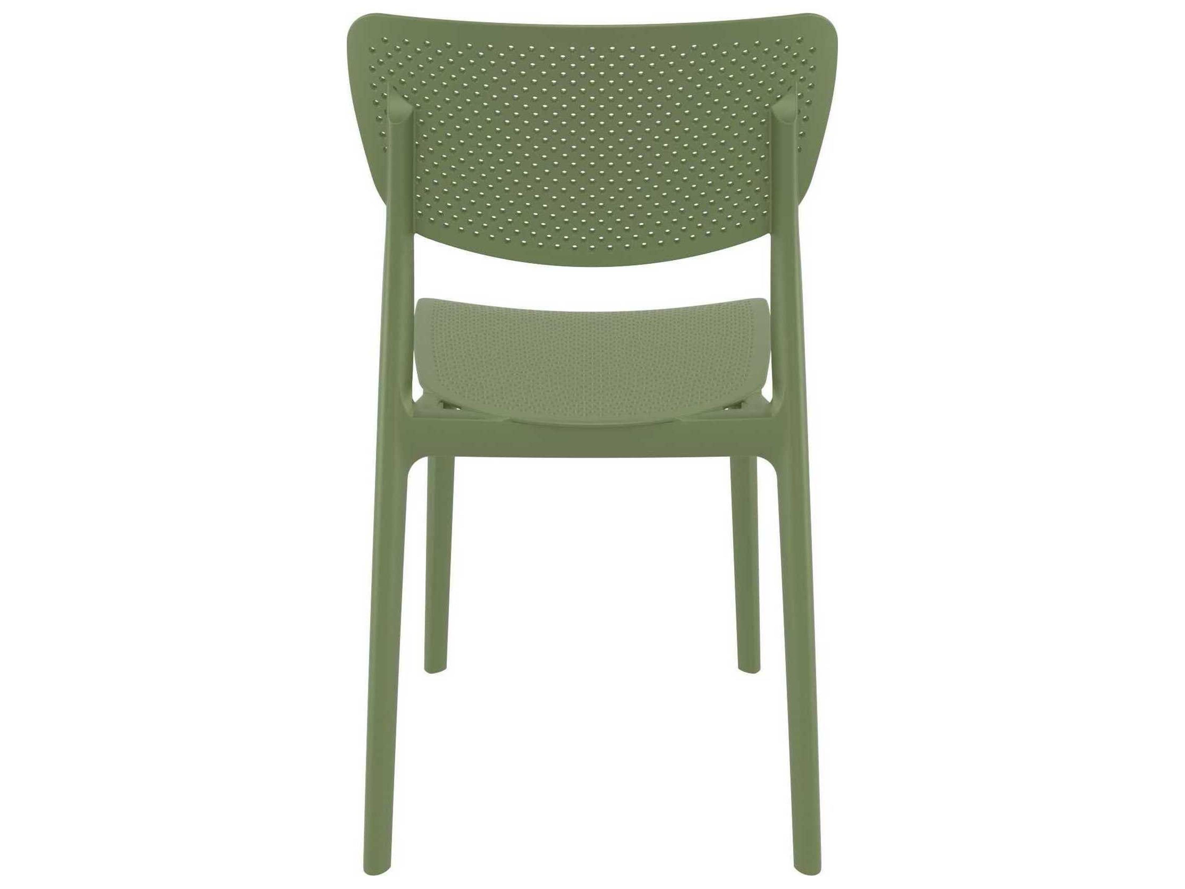 Compamia Lucy Olive Green Polypropylene Dining Chair