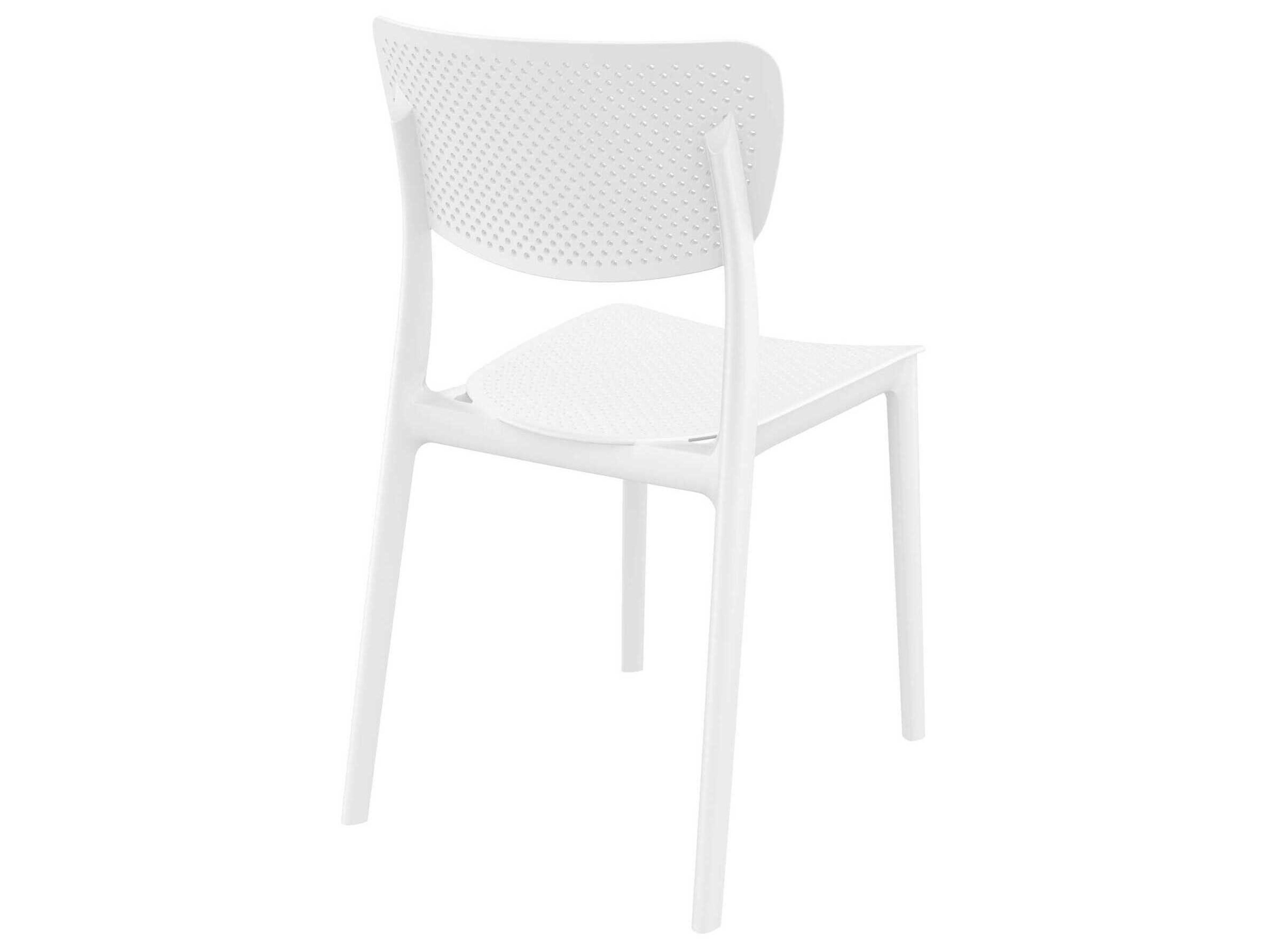 Compamia Lucy White Polypropylene Resin Dining Chair