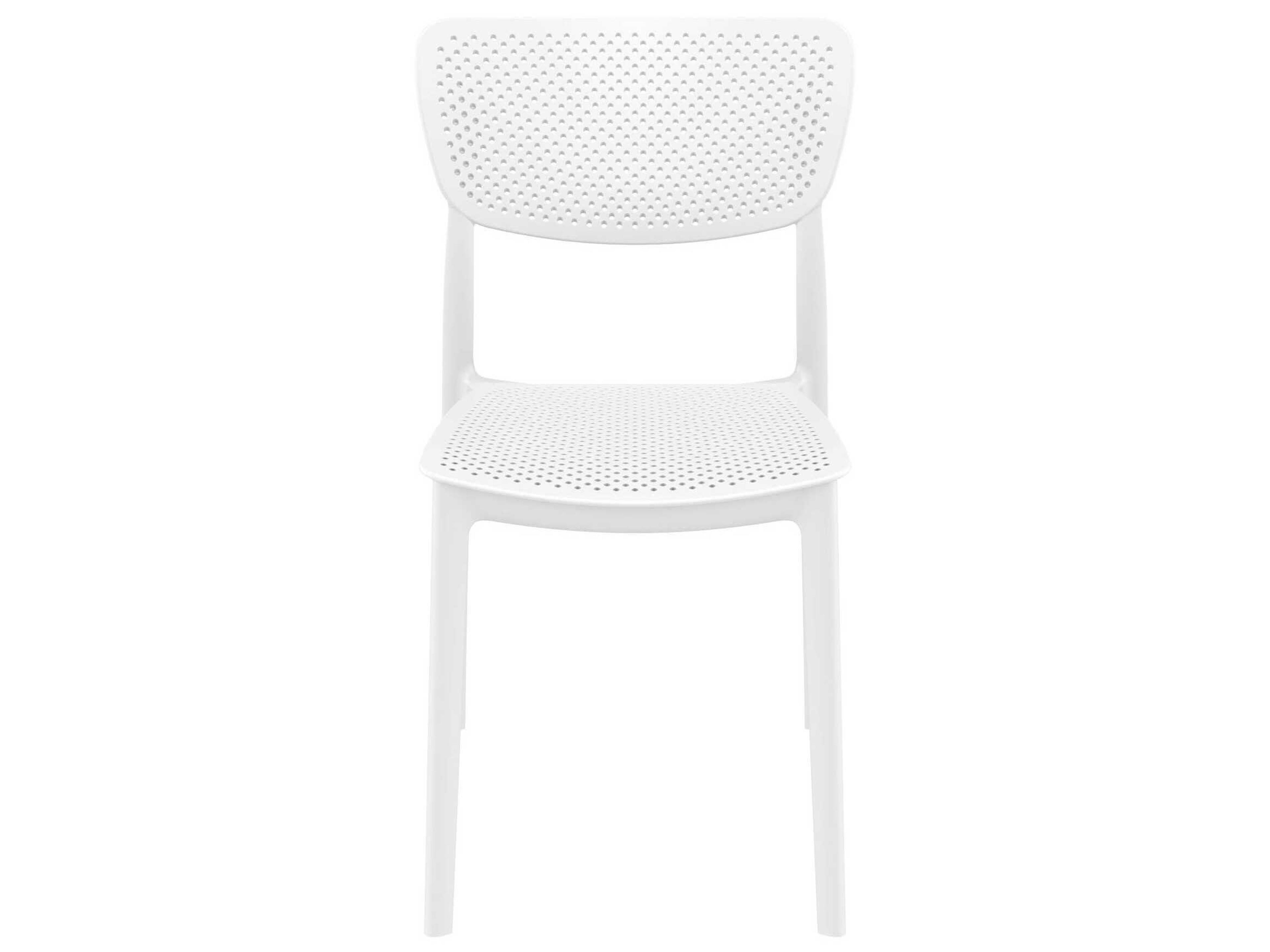 Compamia Lucy White Polypropylene Resin Dining Chair