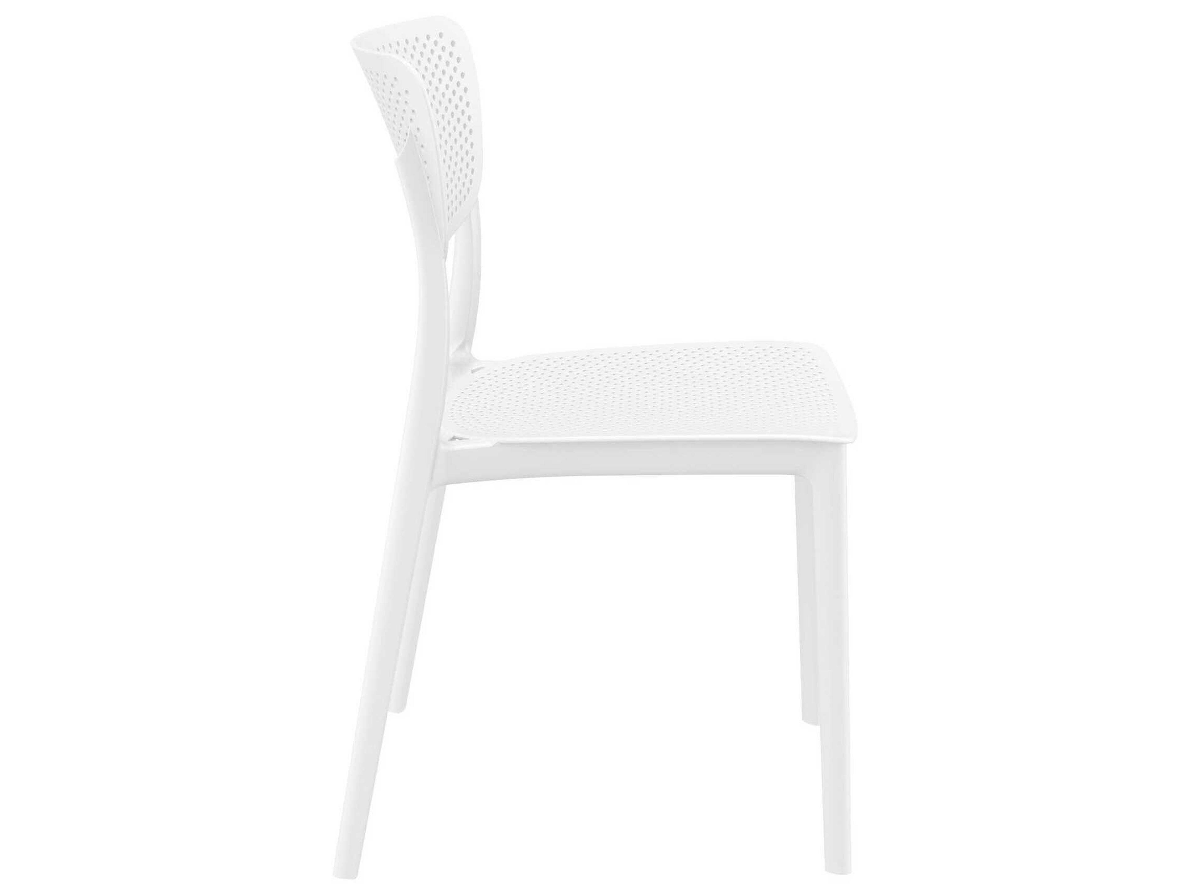 Compamia Lucy White Polypropylene Resin Dining Chair