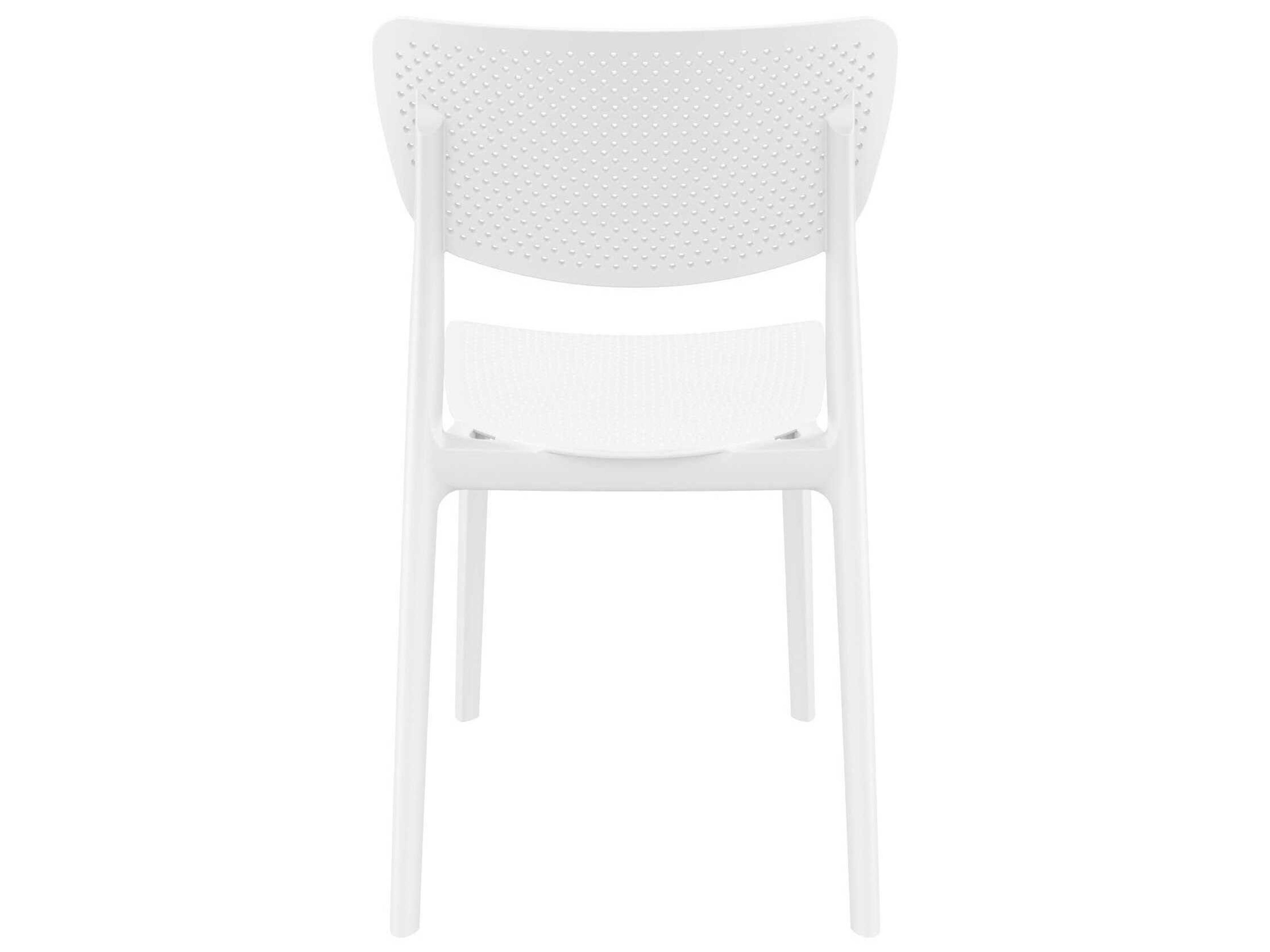 Compamia Lucy White Polypropylene Resin Dining Chair
