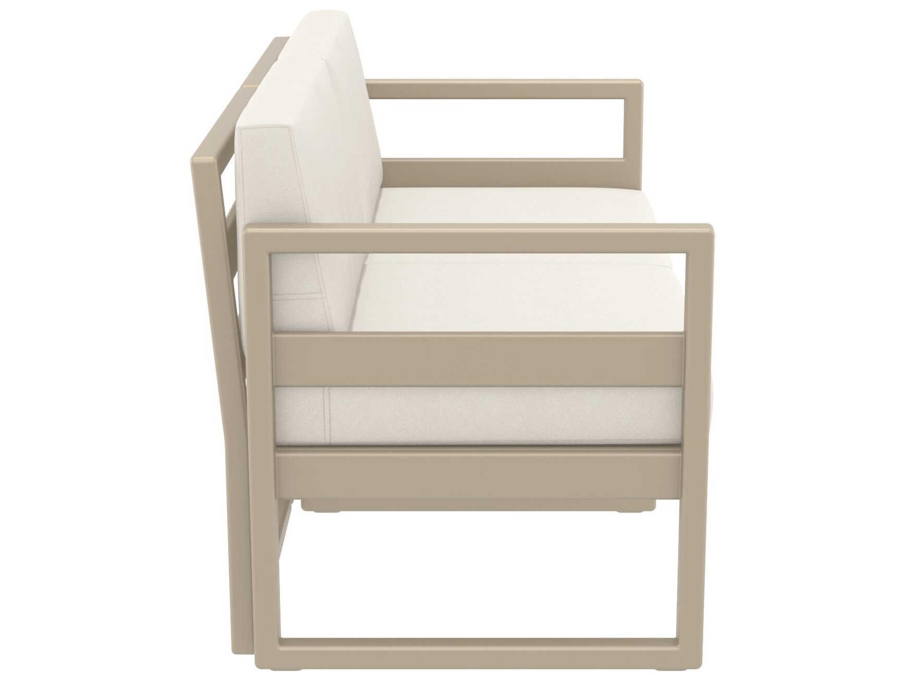 Compamia Mykonos Taupe Resin Cushion Loveseat