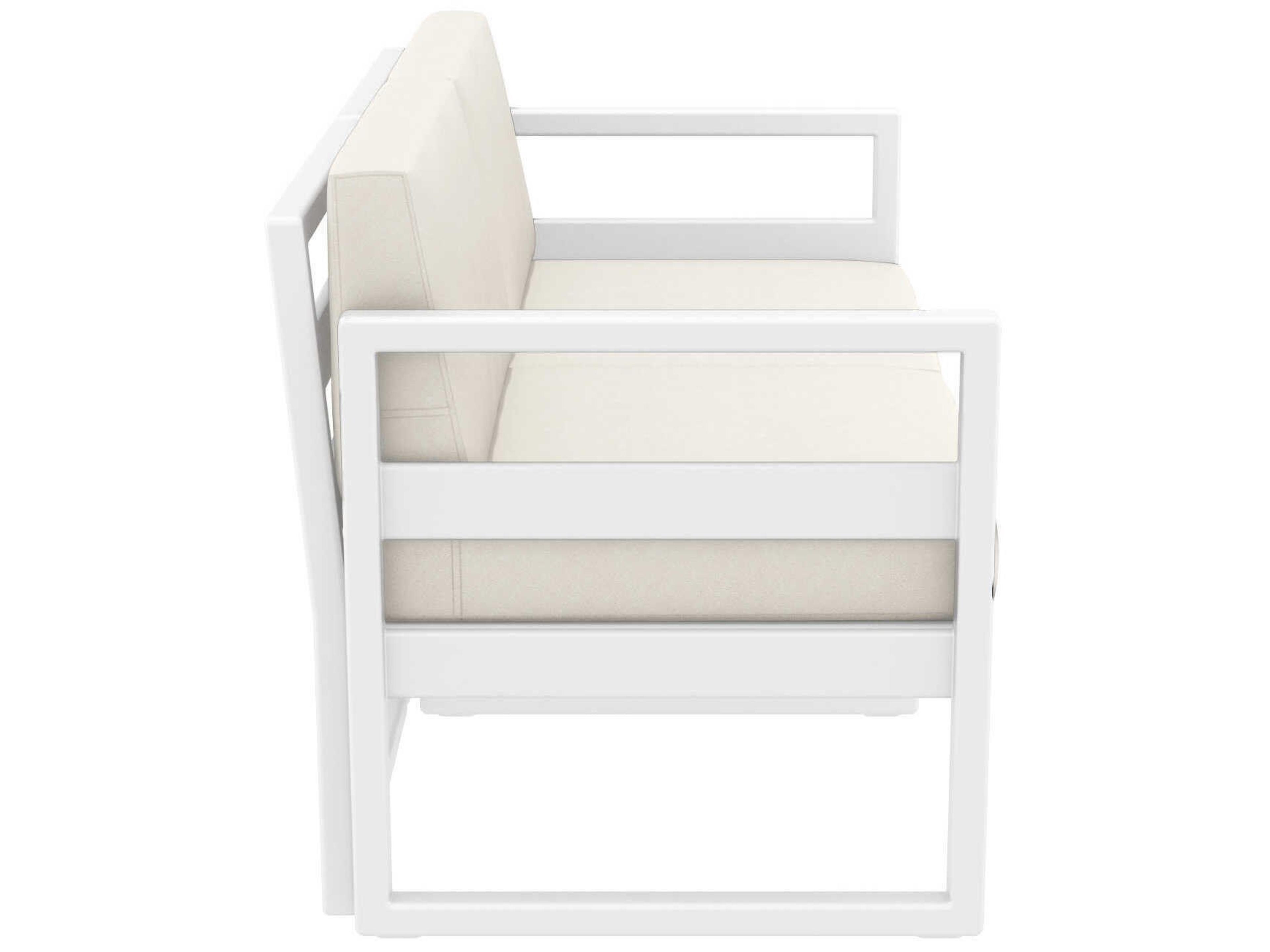 Compamia Mykonos White Resin Cushion Loveseat